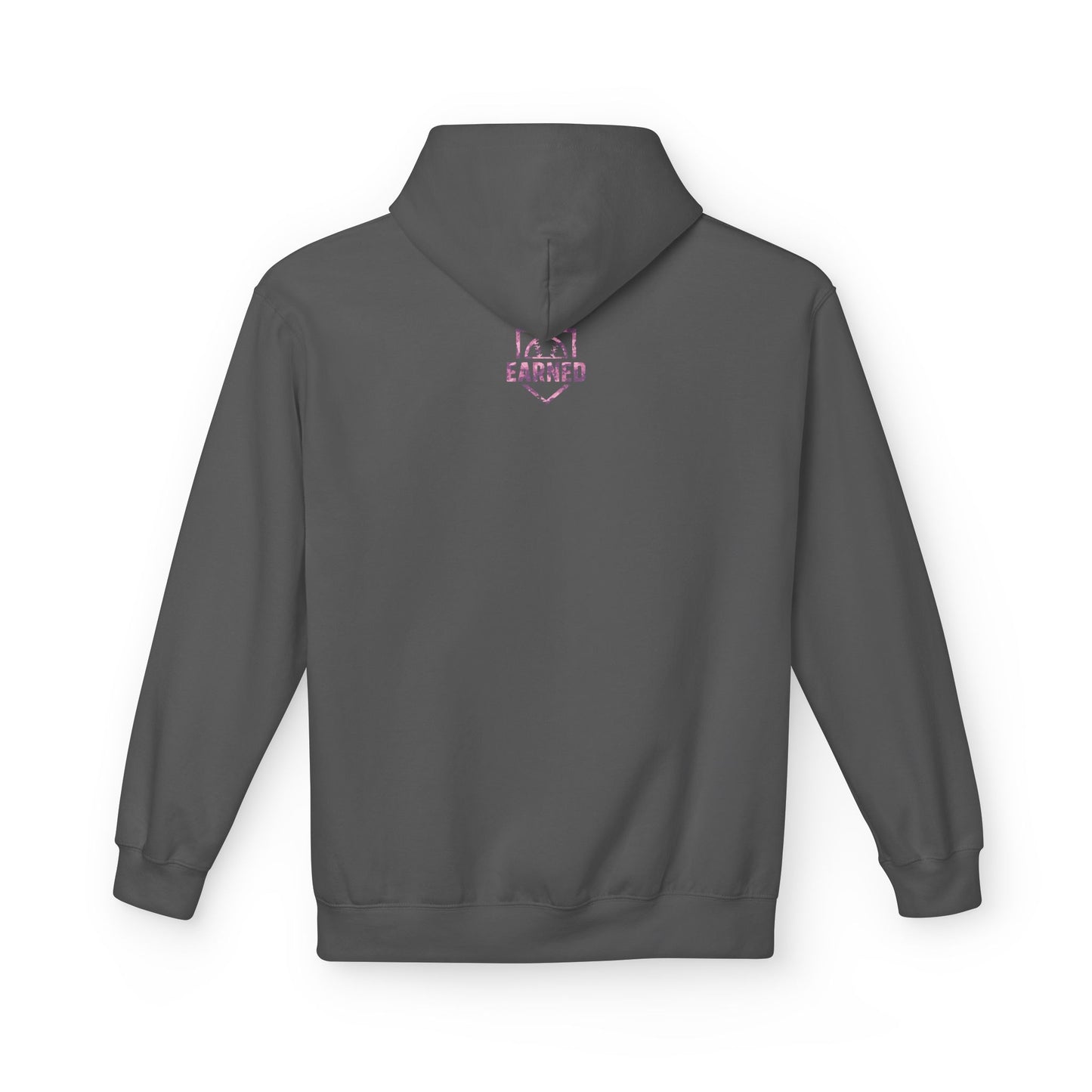 SHOWING UP ADDS UP Adult Hoodie (Pink Camo Logo)
