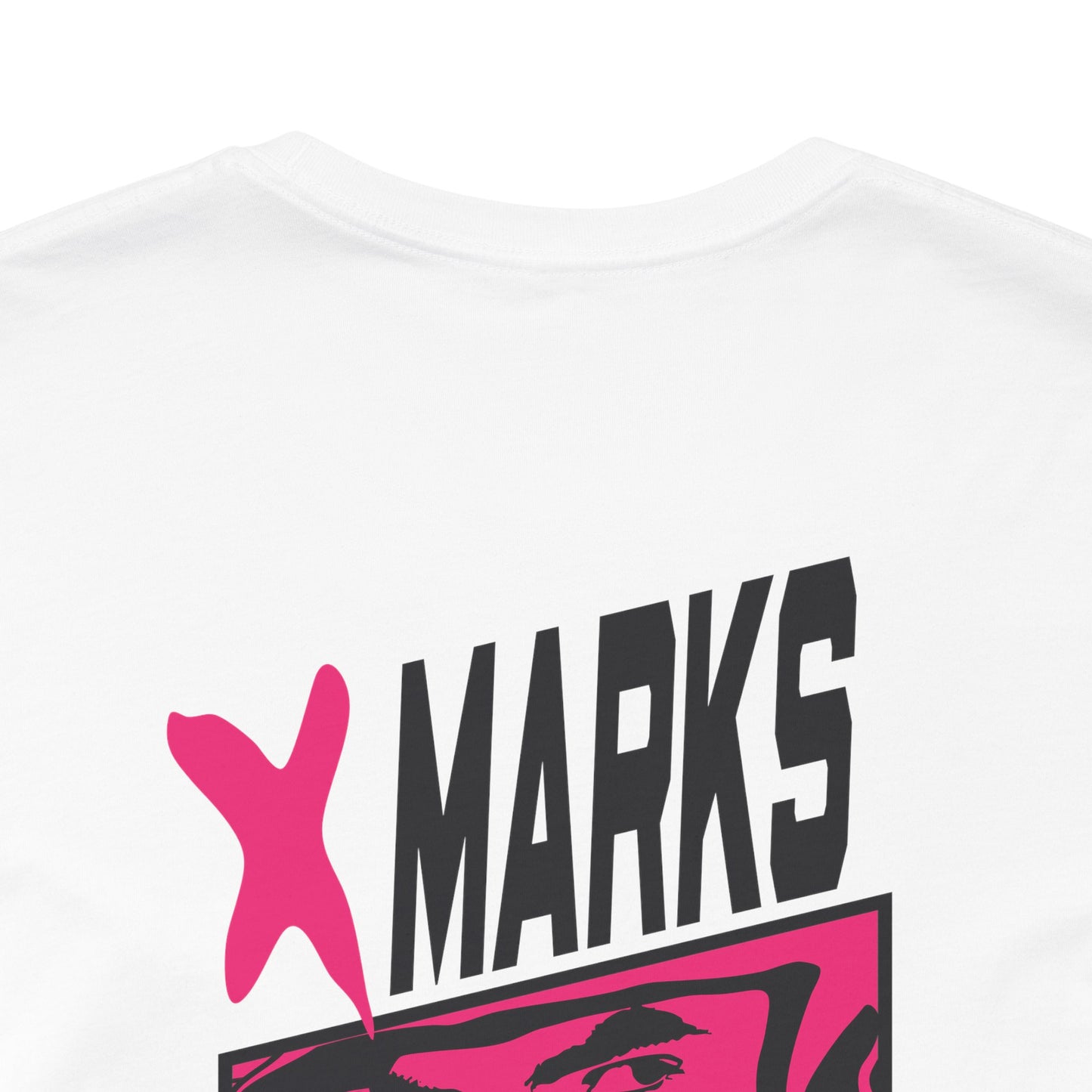 X MARKS THE GRIT Tee (Pink X, Black Font)