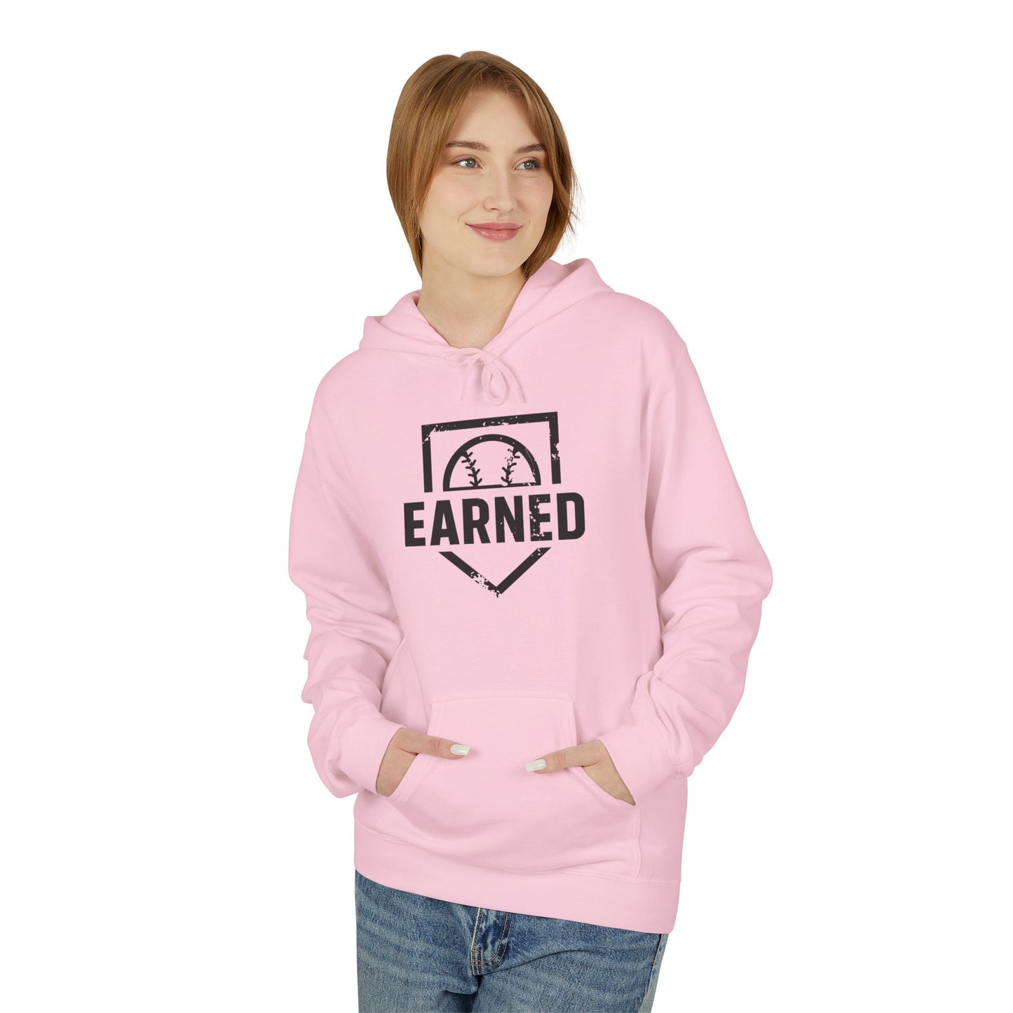 EARNED Logo Hoodie (Black Font)