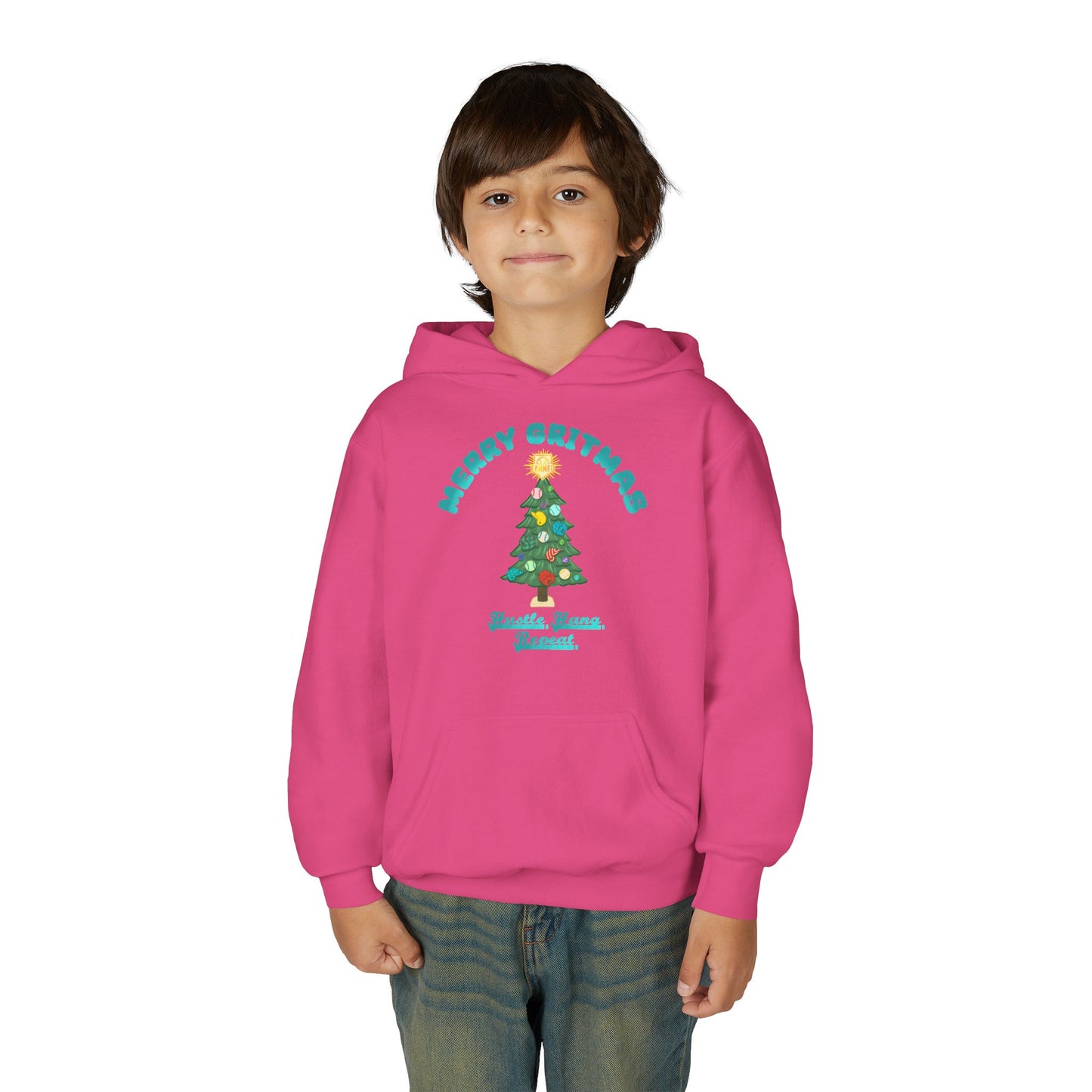 MERRY GRITMAS Youth Hoodie - SLEIGH SQUAD Collection