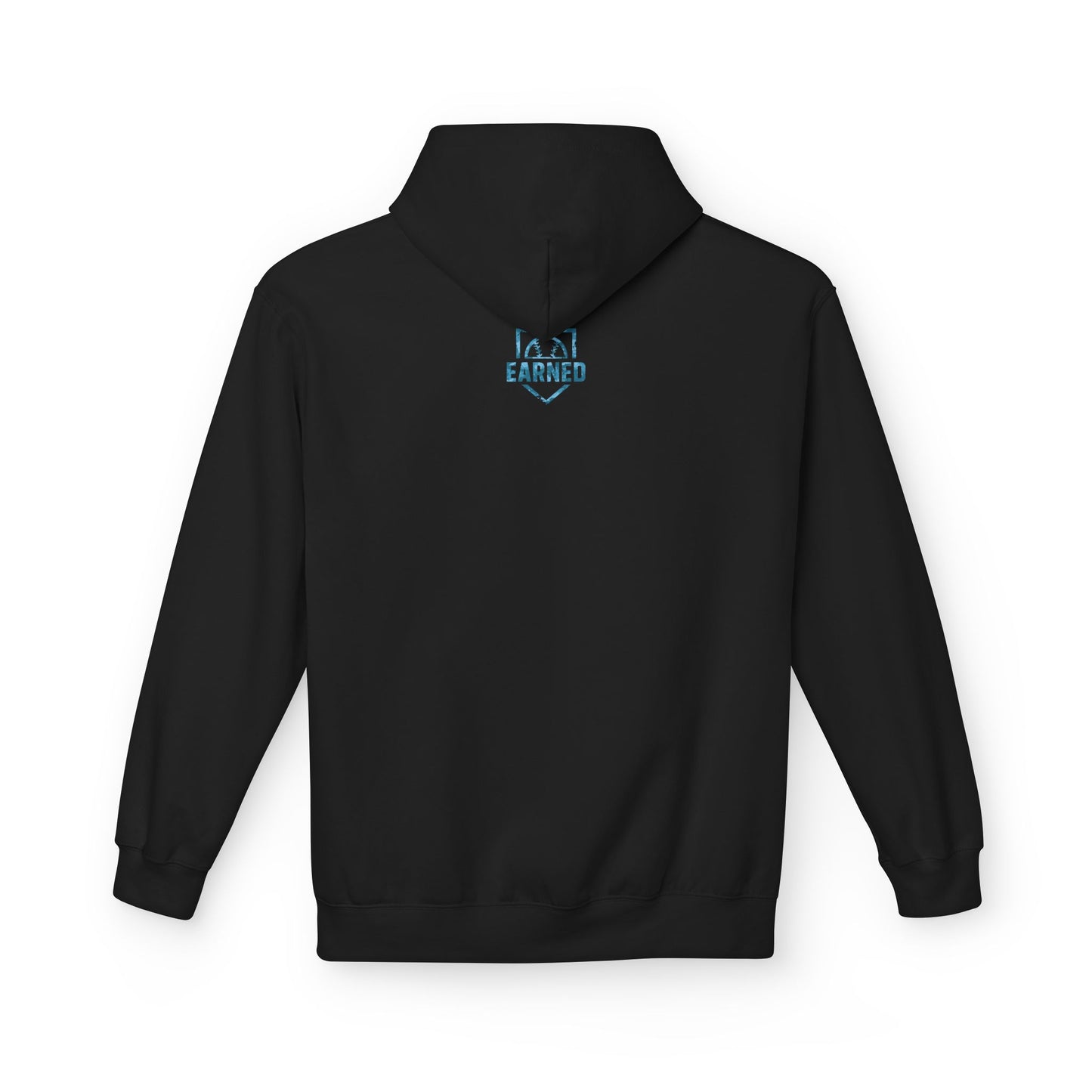 SHOWING UP ADDS UP Adult Hoodie (Blue Camo Logo)