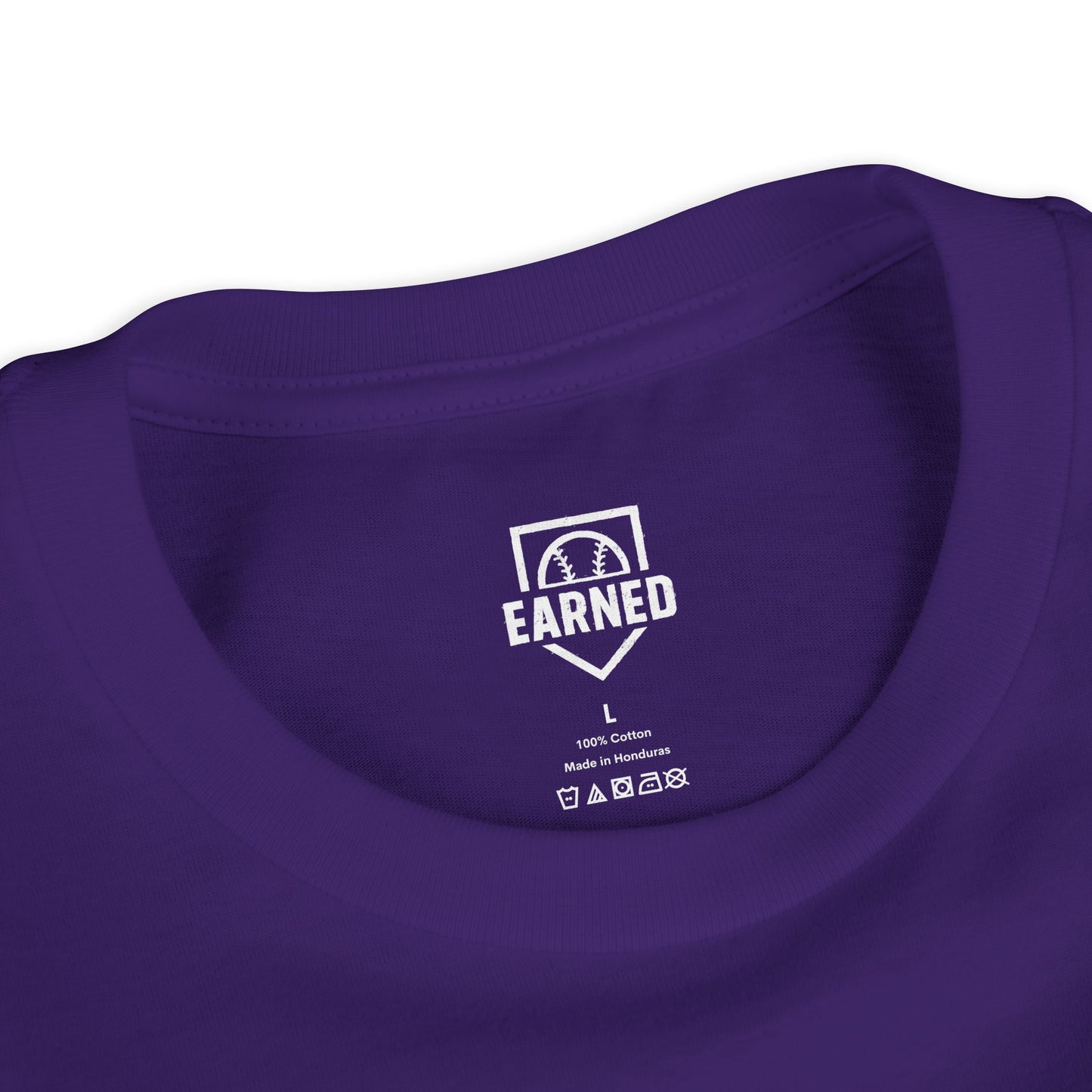 EARNED. ATHLETE. Youth Tee (White Font)