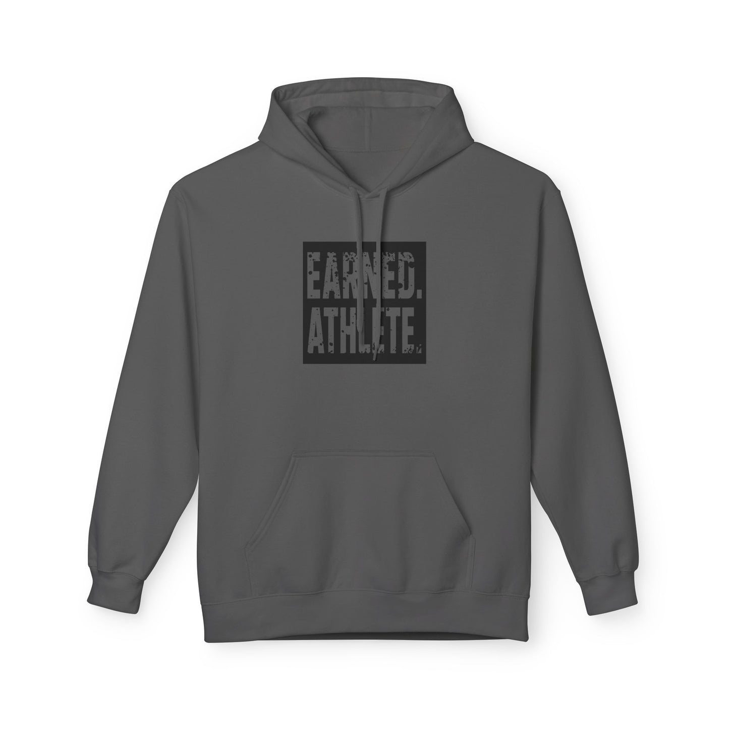 EARNED. ATHLETE. Hoodie (Black Logo)