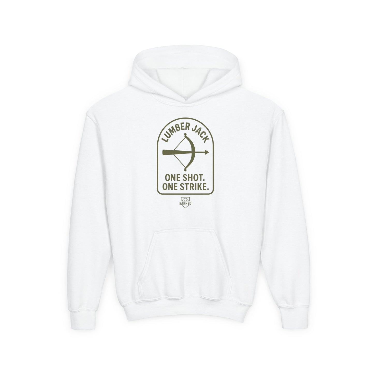 ONE SHOT. ONE STRIKE. Youth Hoodie - LUMBER JACK Collection