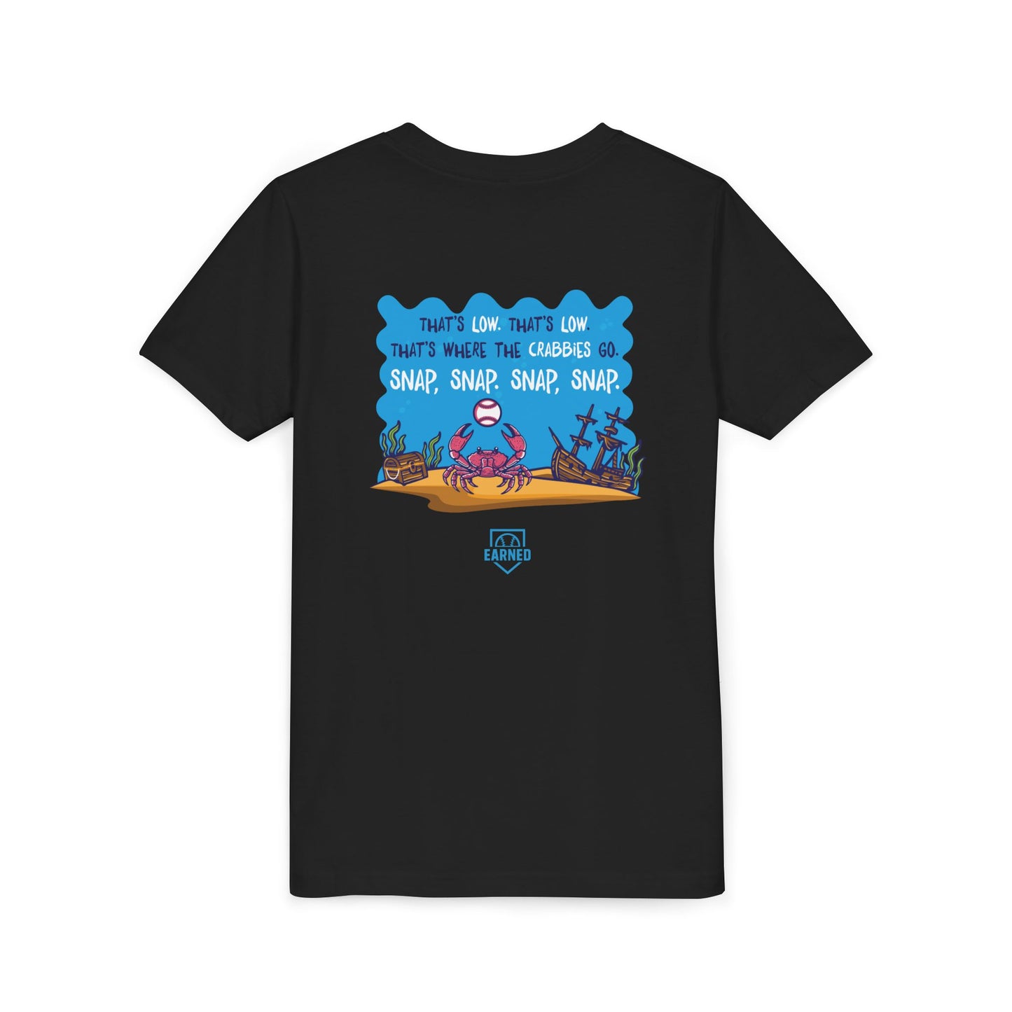 THAT'S LOW CRABBY Youth Tee - DUGOUT CHANT Collection
