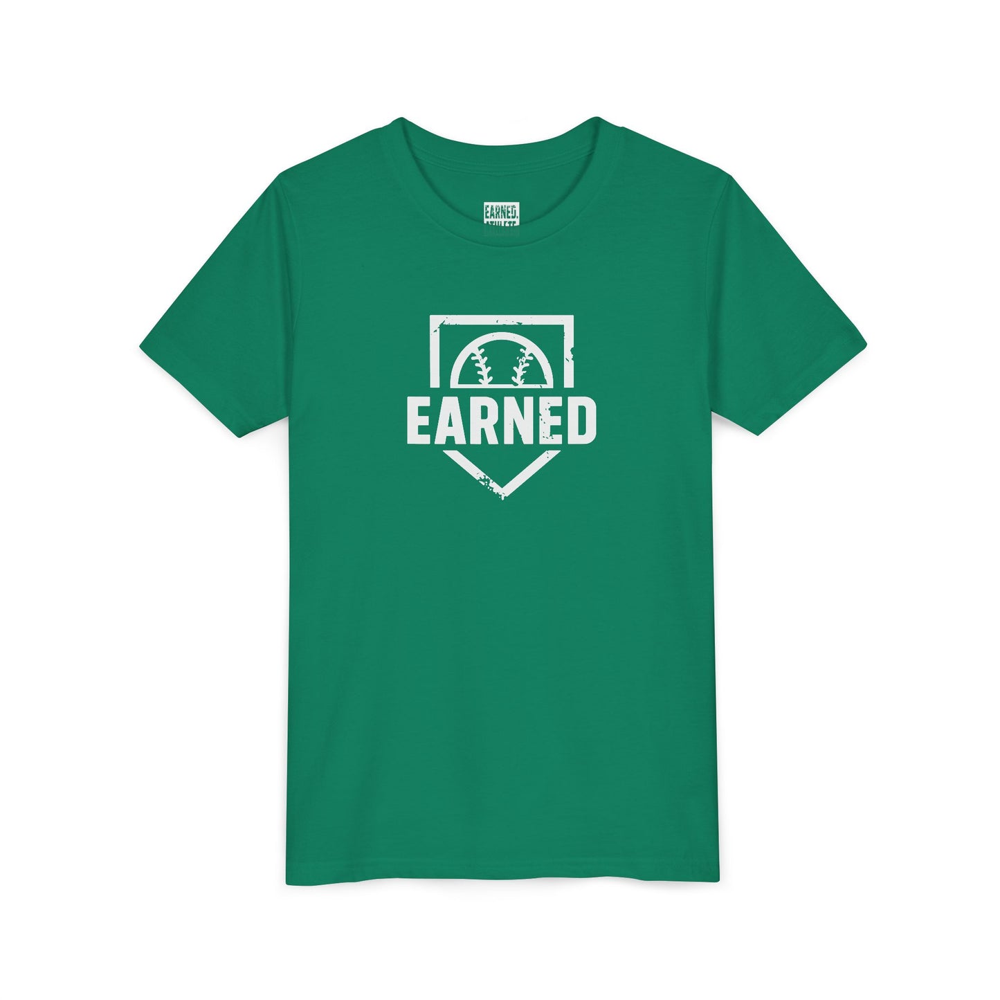 EARNED Logo Youth Tee (White Font)