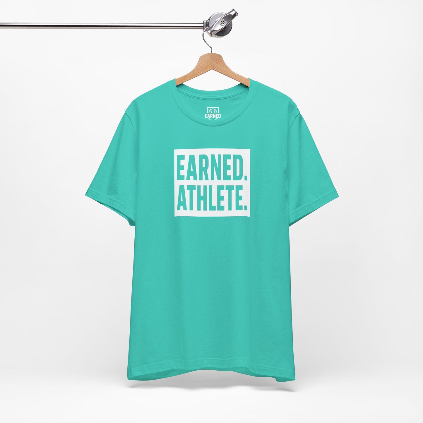 EARNED. ATHLETE. Tee (White Font)