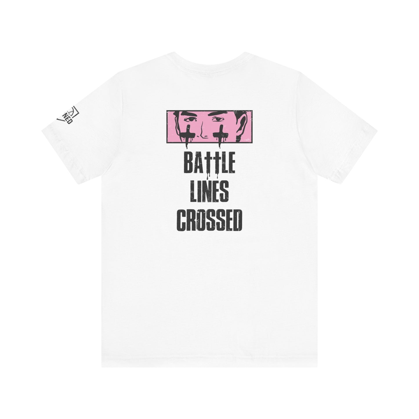 BATTLE LINES CROSSED Tee (Black Font)