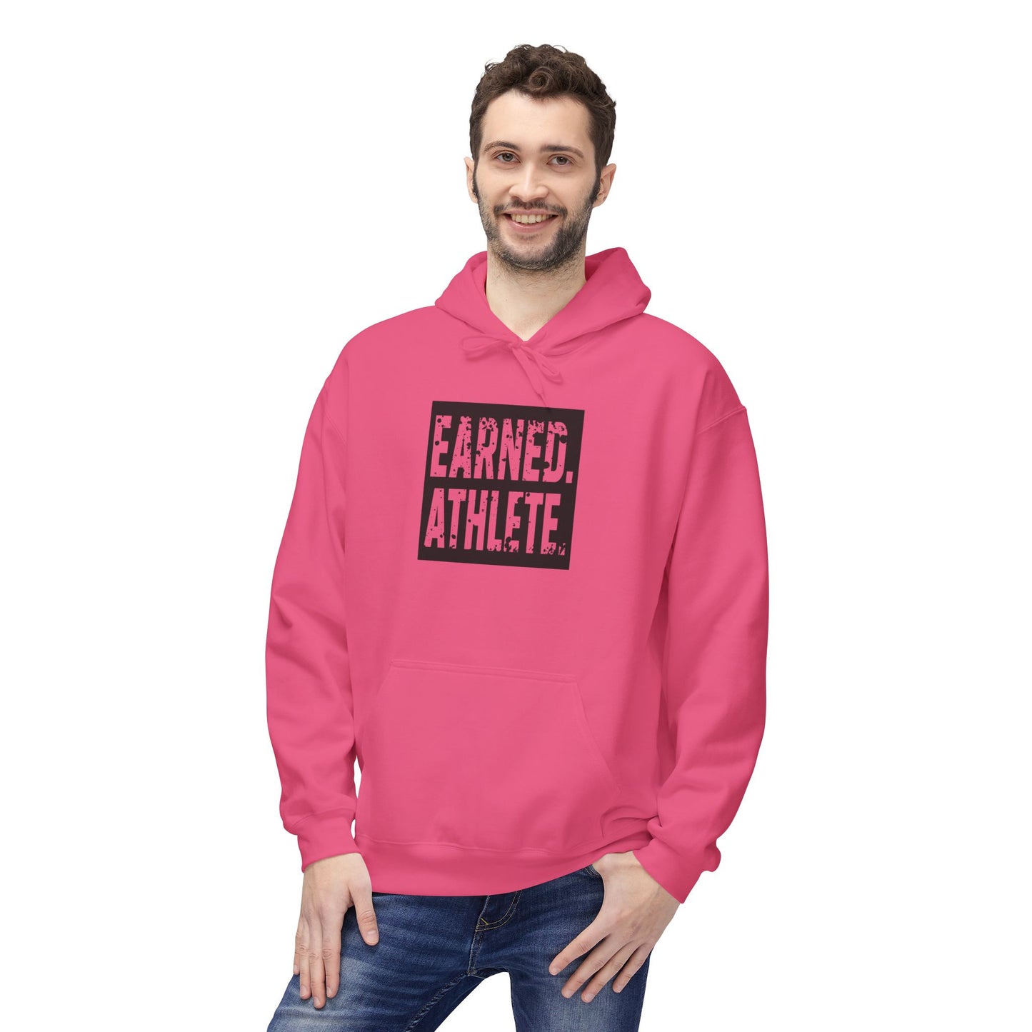 EARNED. ATHLETE. Hoodie (Black Logo)