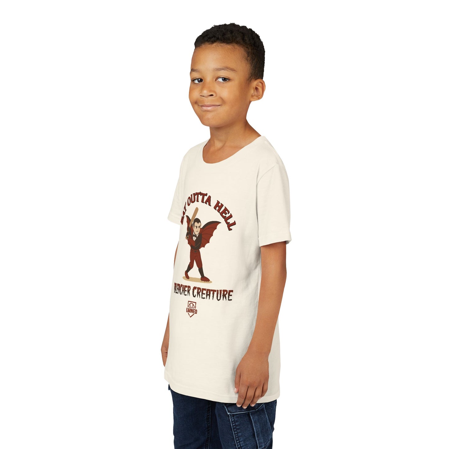 BAT OUTTA HELL Youth Tee - BLEACHER CREATURE Collection