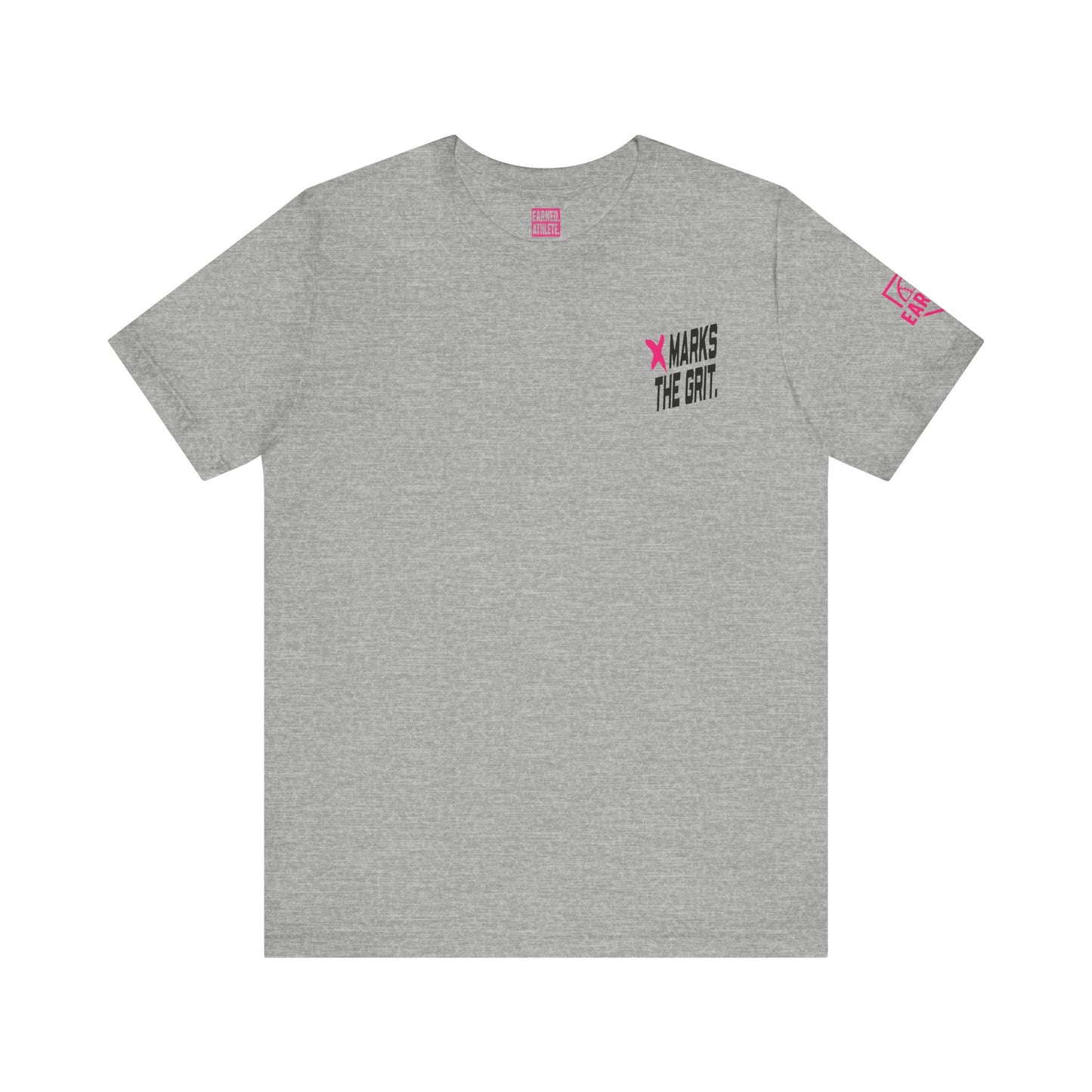X MARKS THE GRIT Tee (Pink X, Black Font)