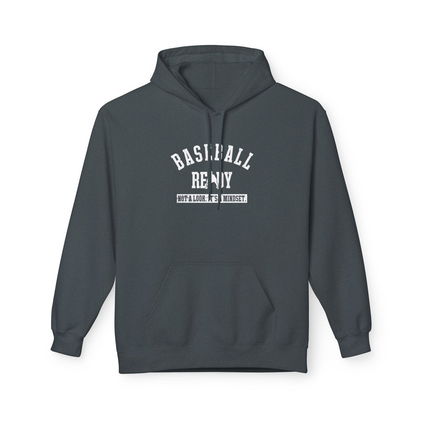 BASEBALL READY Adult Hoodie (White Font)