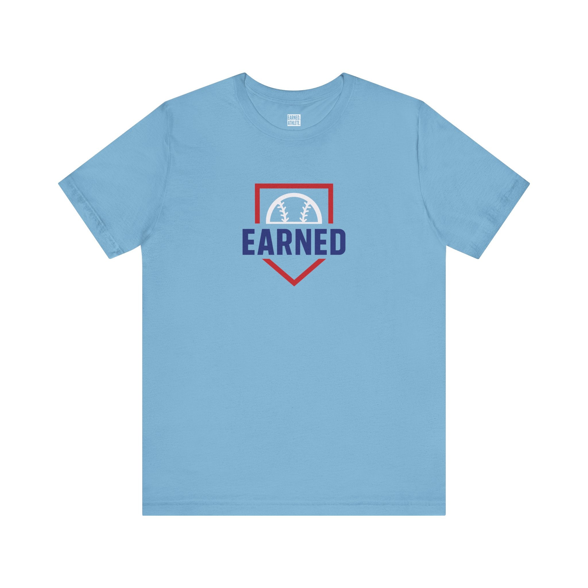 EARNED Logo Adult Tee (Red Plate)