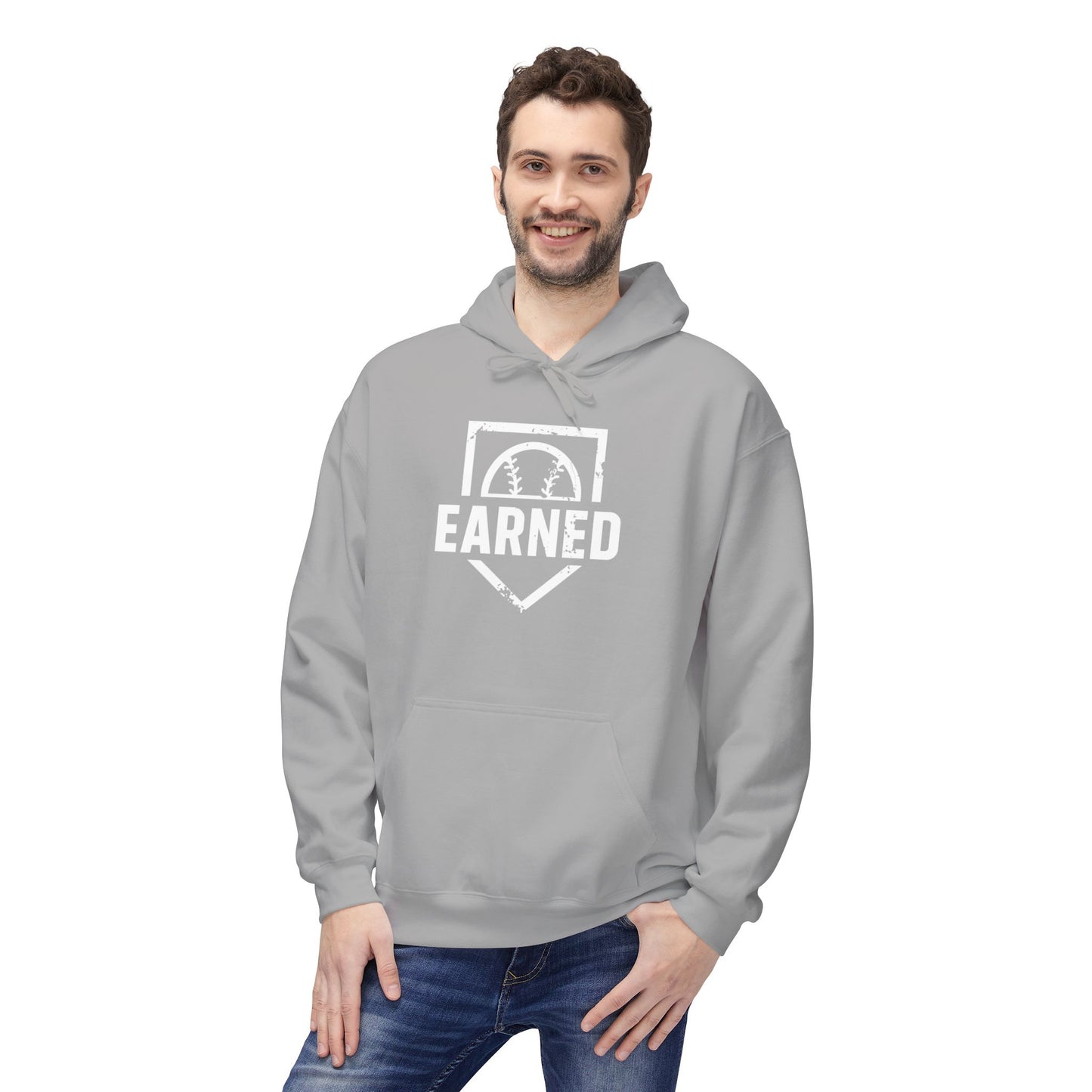 EARNED Logo Hoodie (White Font)