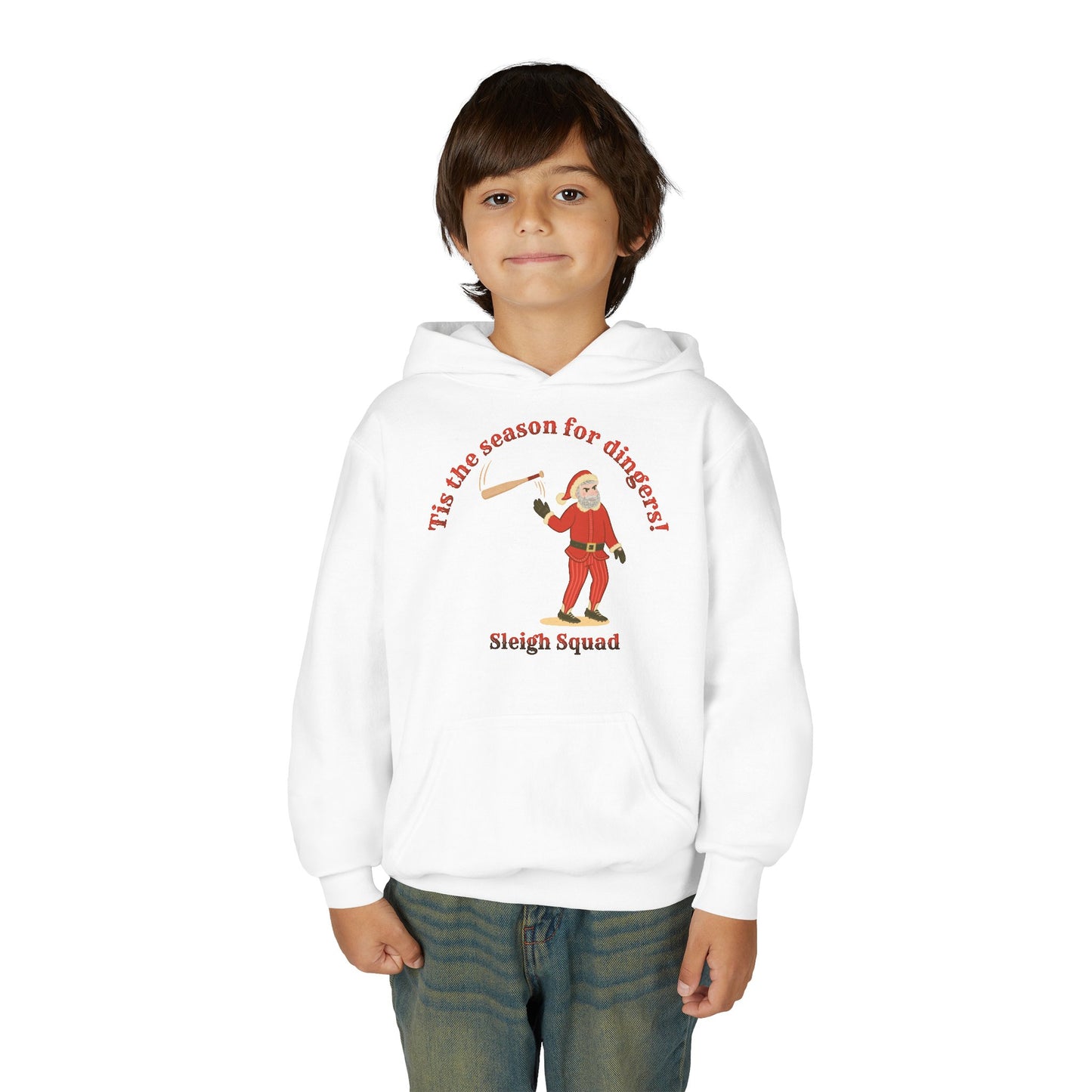 'TIS THE SEASON FOR DINGERS Youth Hoodie - SLEIGH SQUAD Collection