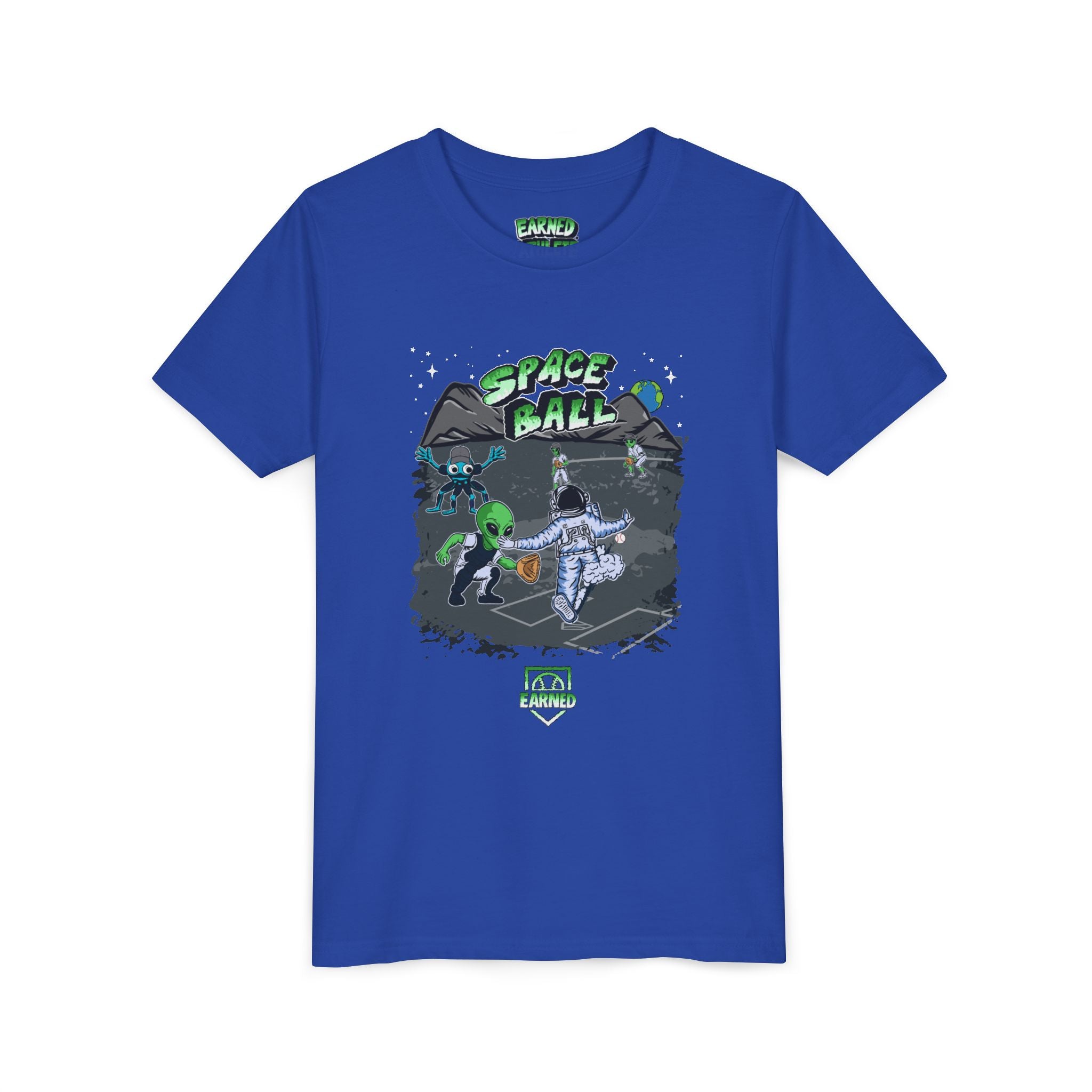 SPACE BALL: PLAY AT THE PLATE Youth Tee (Color)