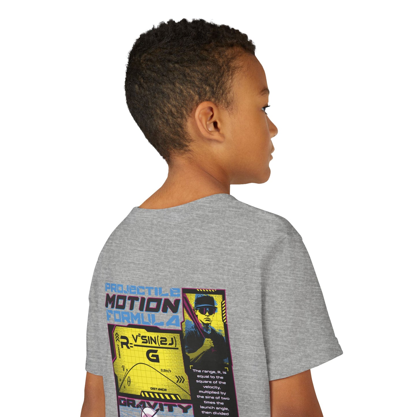 PROJECTILE MOTION FORMULA Youth Tee - BASEBALL IQ Collection