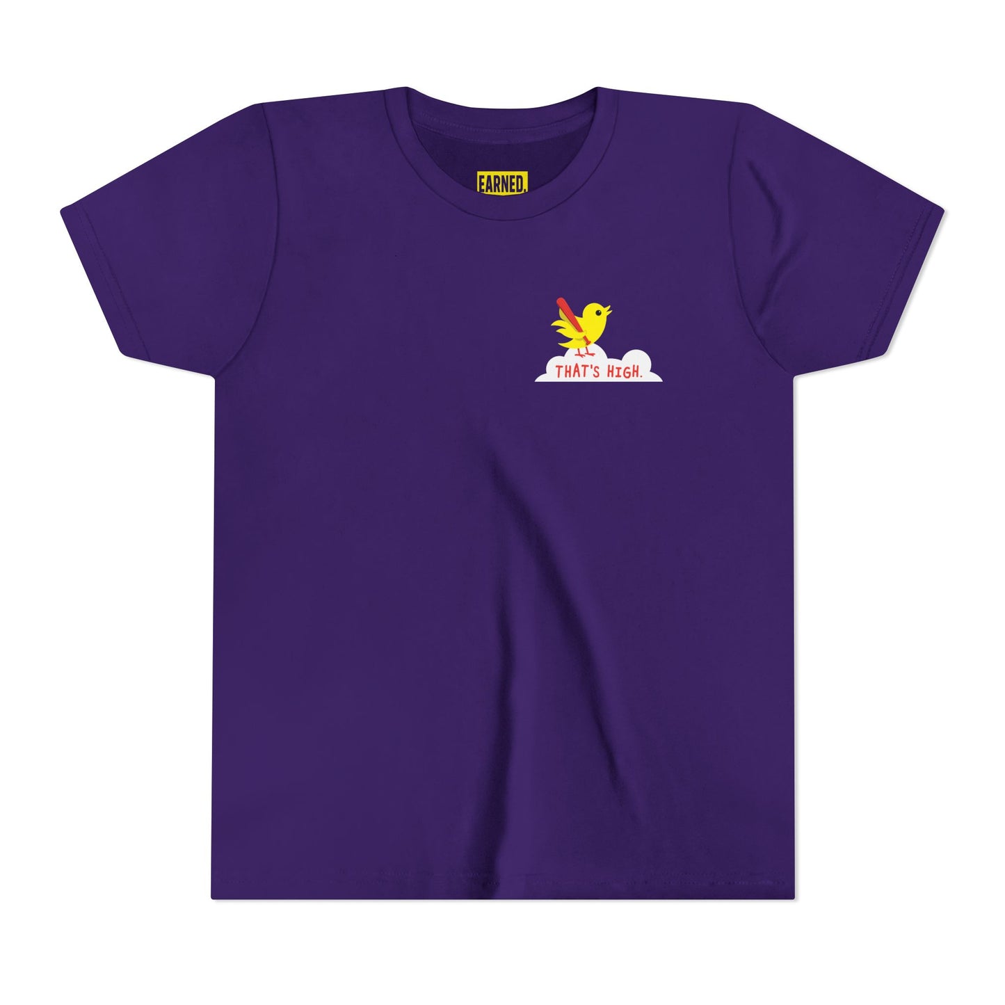 THAT'S HIGH Youth Tee (Yellow Bird) - DUGOUT CHANT Collection