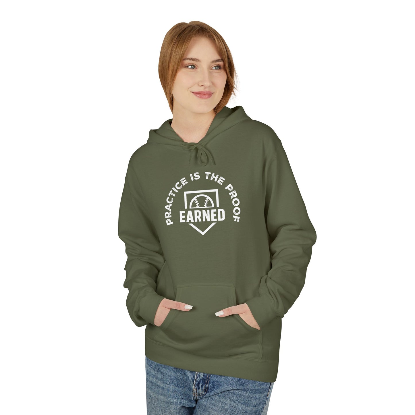 PRACTICE IS THE PROOF Hoodie (White Font)