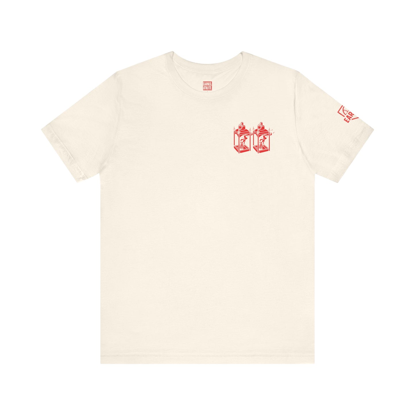 ONE IF BY LAND, TWO IF IT'S A DOUBLE Tee (Paul Revere Red)