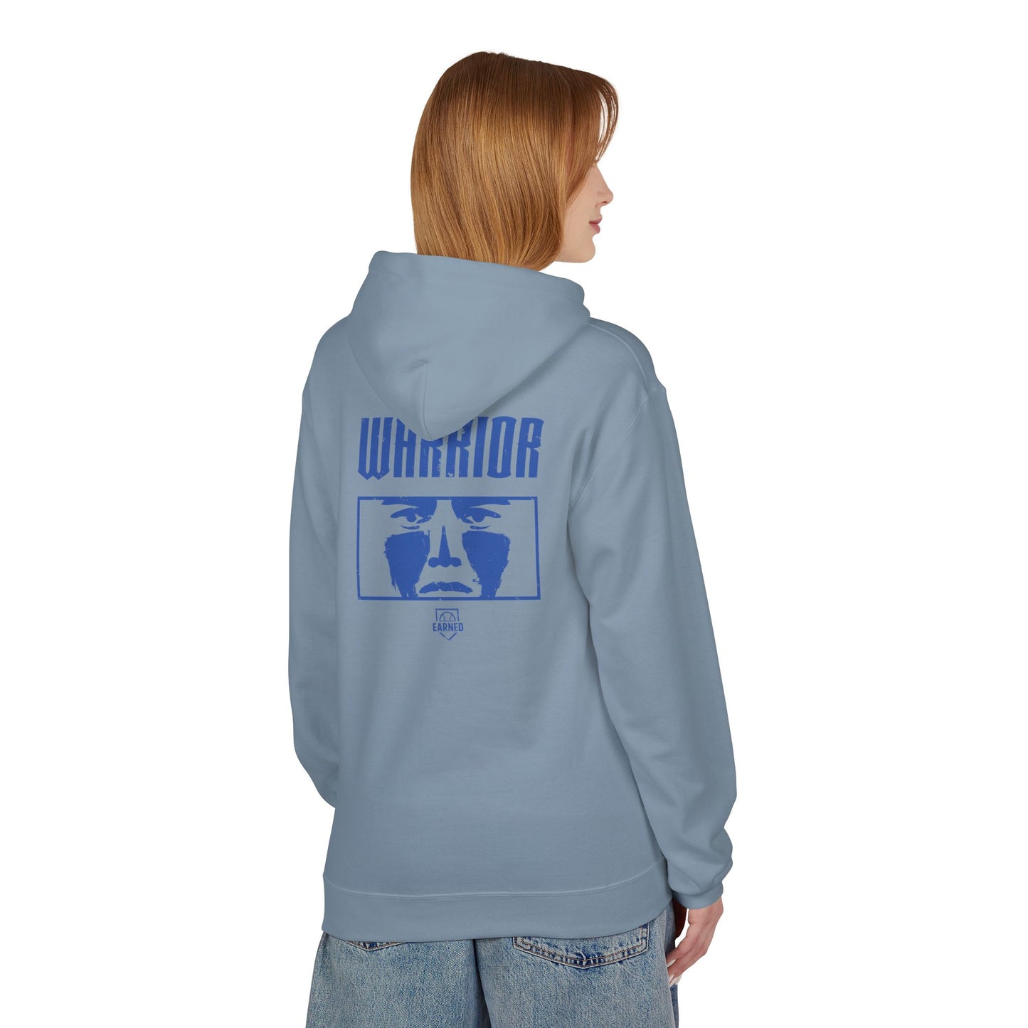 EYE BLACK NATION / WARRIOR Hoodie (Blue Font)