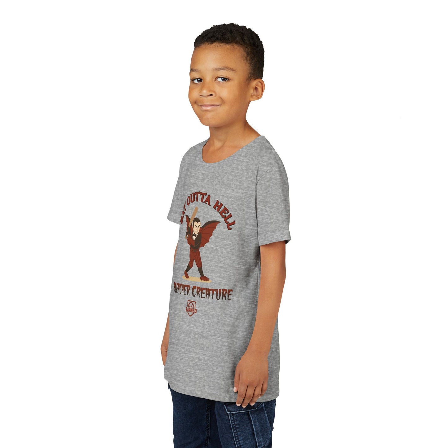 BAT OUTTA HELL Youth Tee - BLEACHER CREATURE Collection