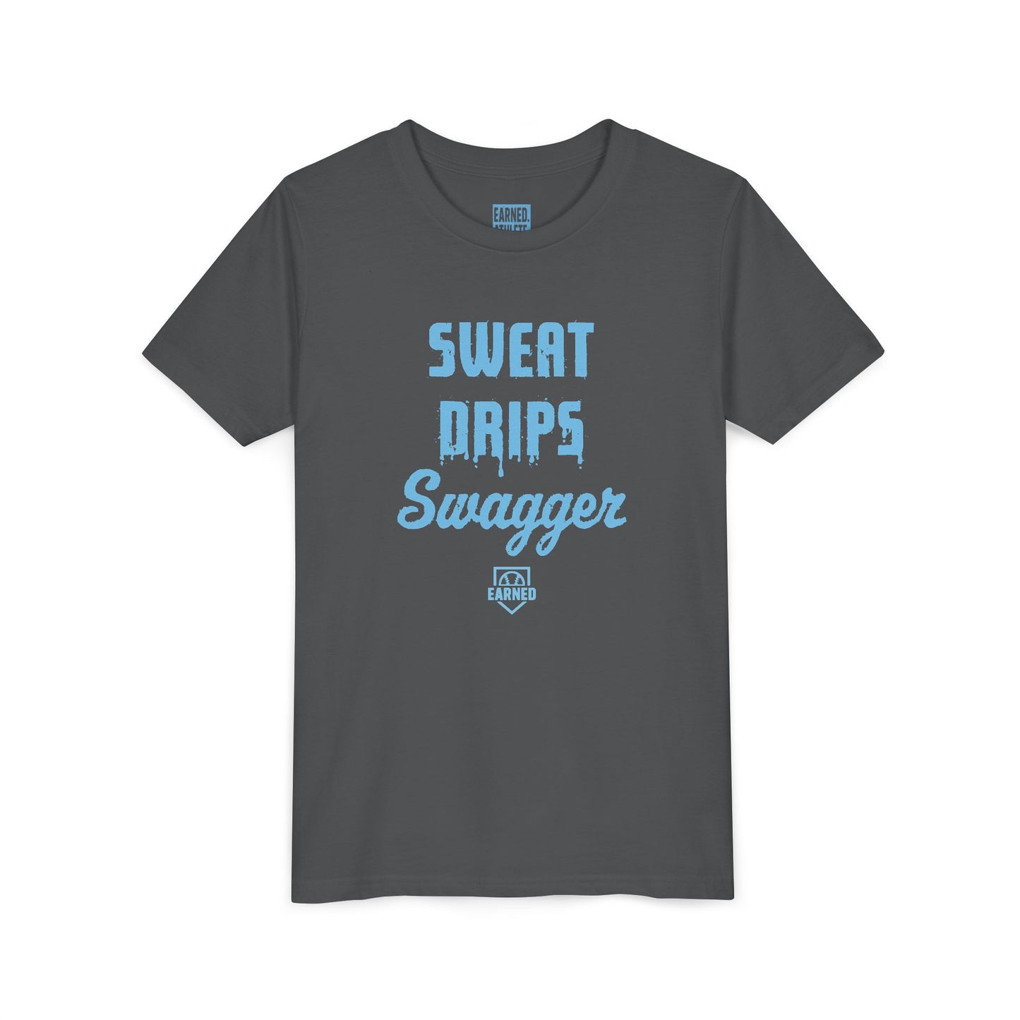 SWEAT DRIPS SWAGGER Youth Tee (Blue Font)