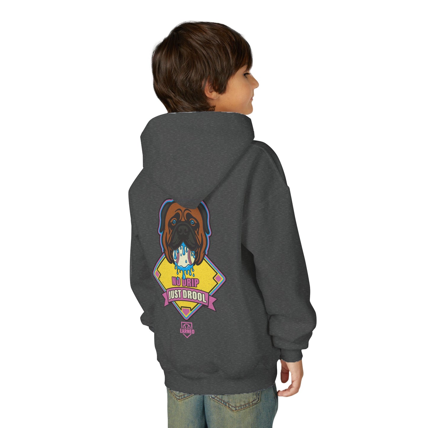 NO DRIP. JUST DROOL. Youth Hoodie - BARK PARK Collection