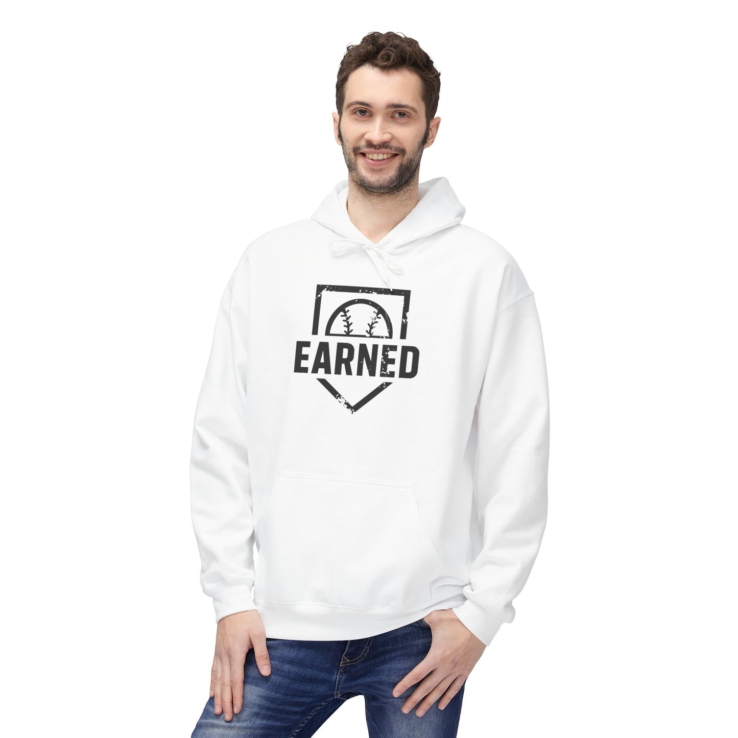 EARNED Logo Hoodie (Black Font)