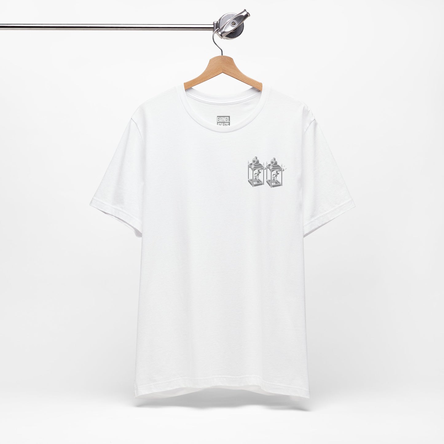 ONE IF BY LAND, TWO IF IT'S A DOUBLE Tee (Paul Revere White)