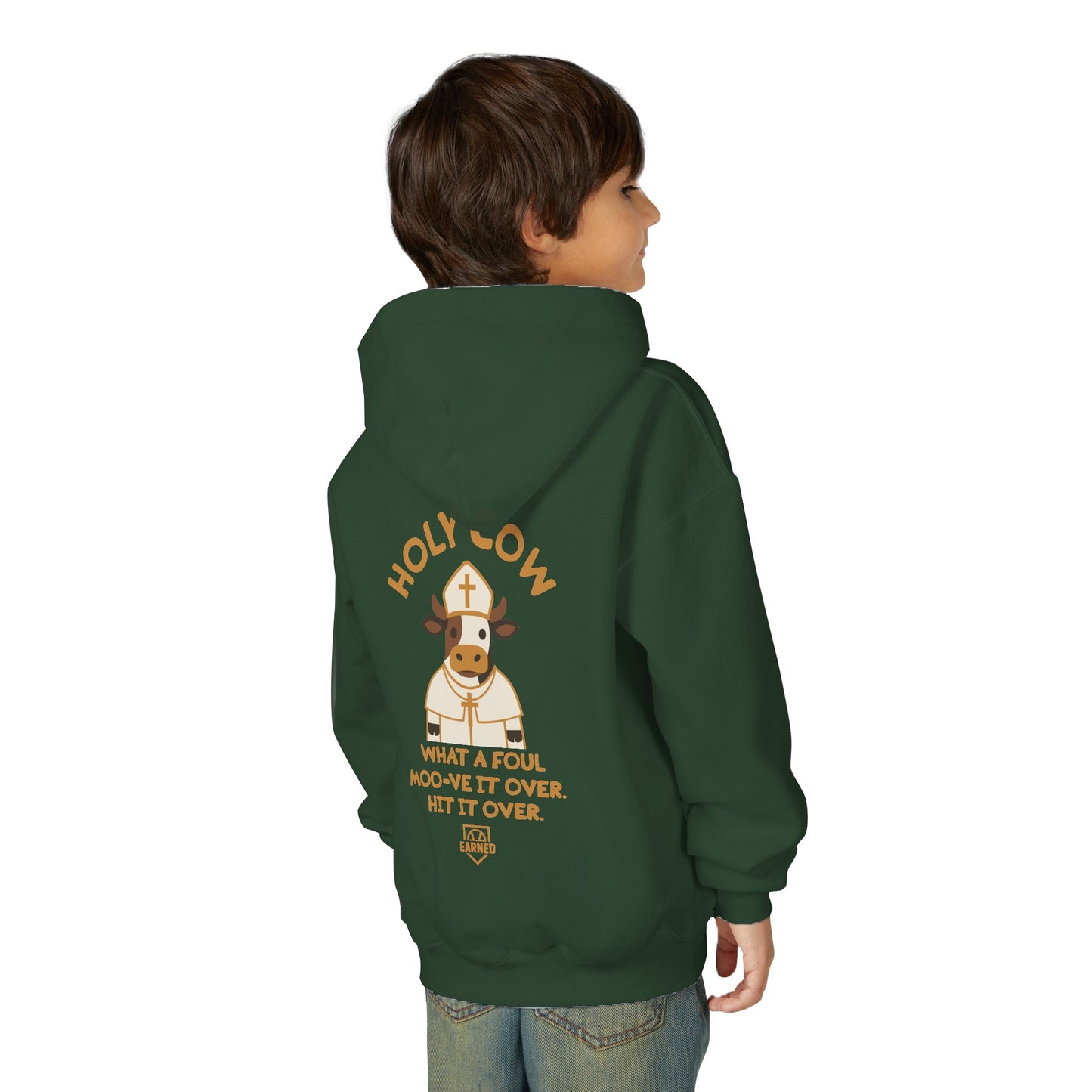 HOLY COW Youth Hoodie - DUGOUT CHANT Collection