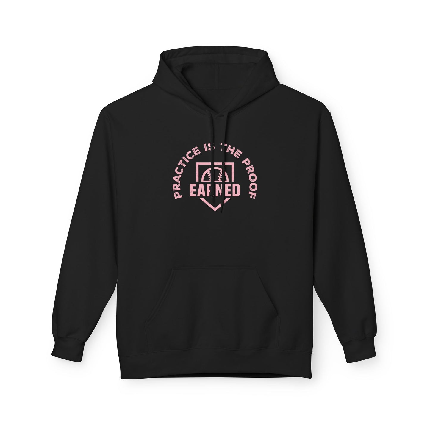 PRACTICE IS THE PROOF Hoodie (Pink Font)