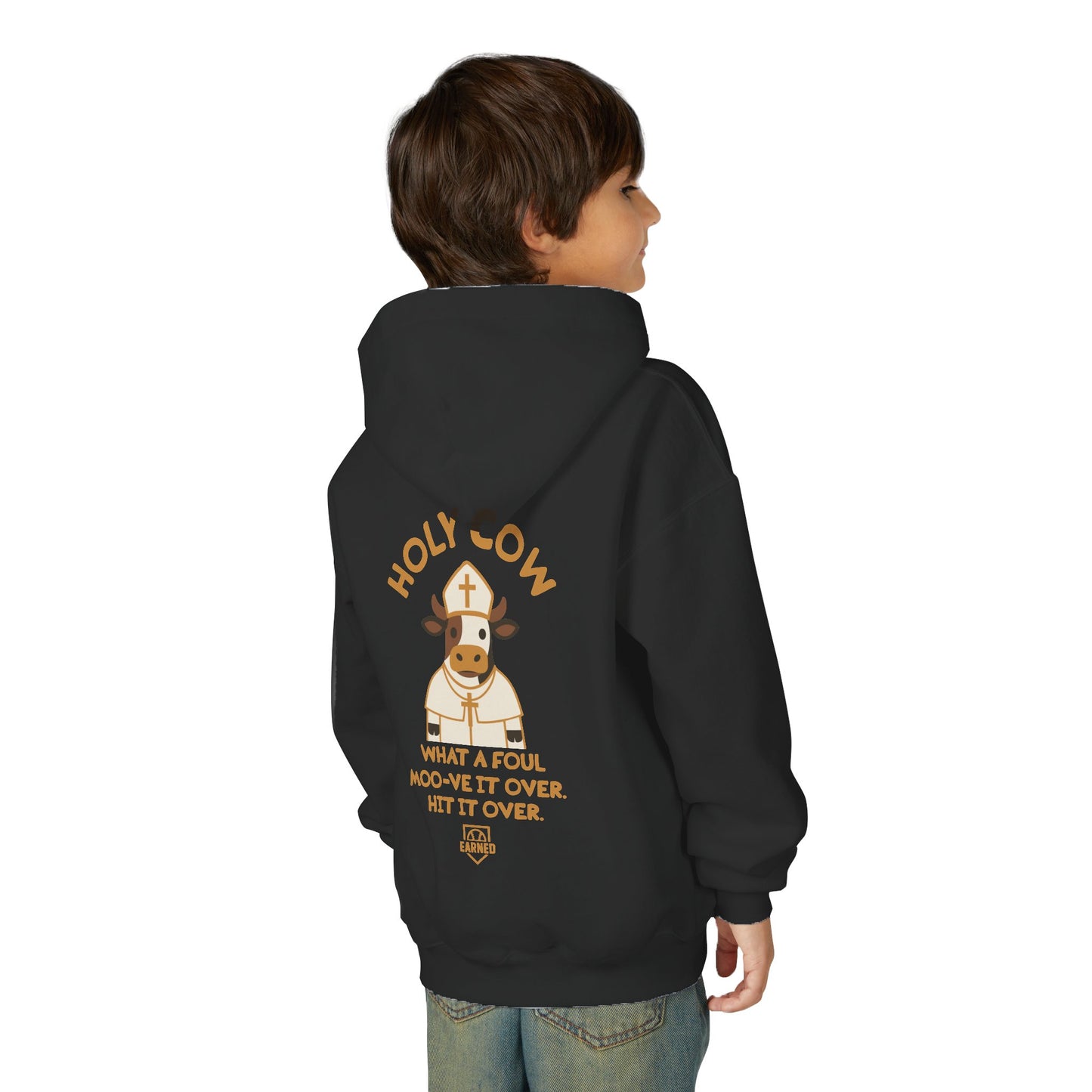 HOLY COW Youth Hoodie - DUGOUT CHANT Collection