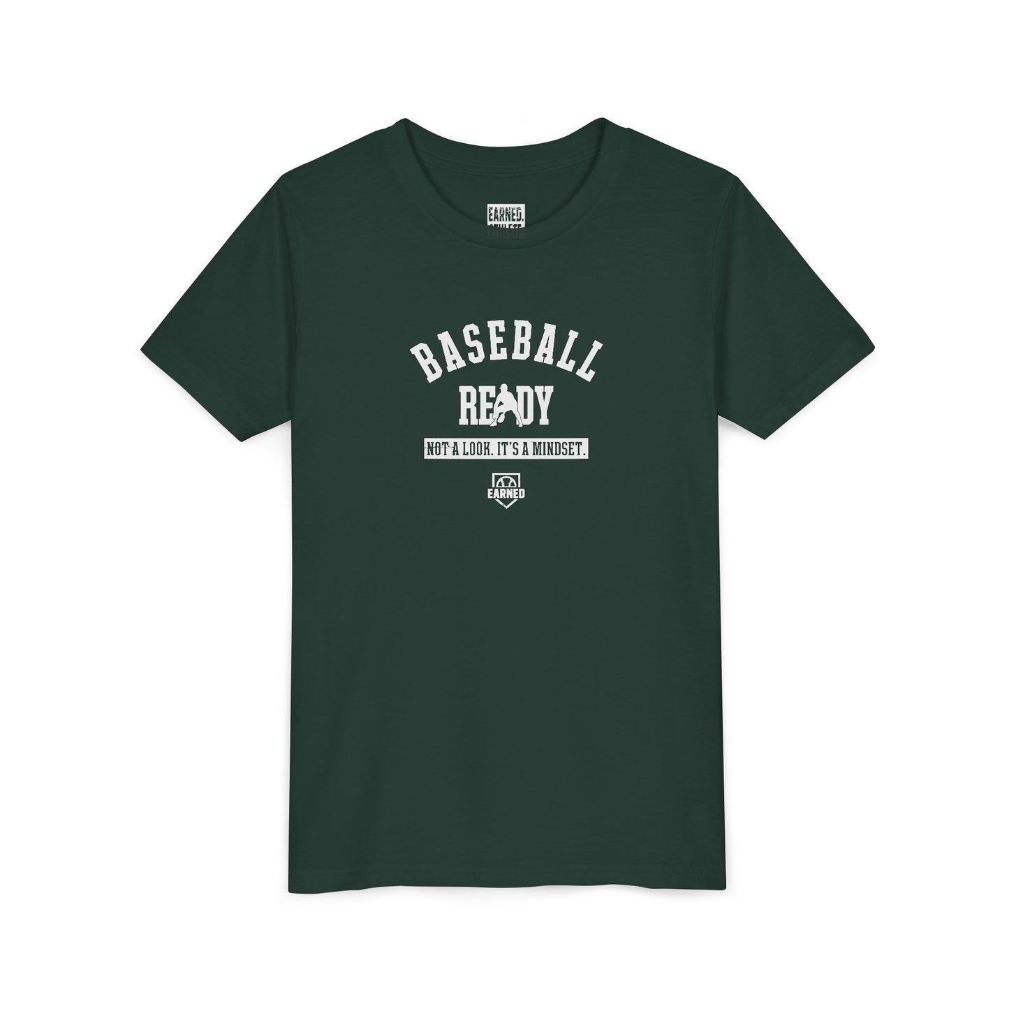BASEBALL READY Youth Tee (White Font)