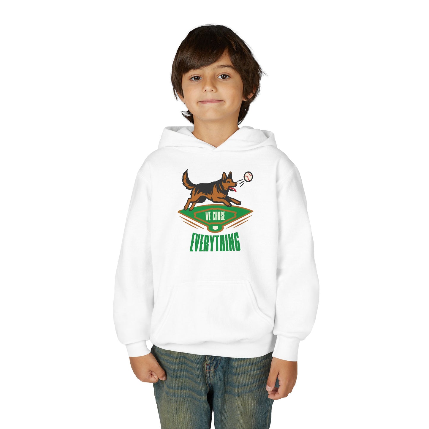 WE CHASE EVERYTHING Youth Hoodie - BARK PARK Collection