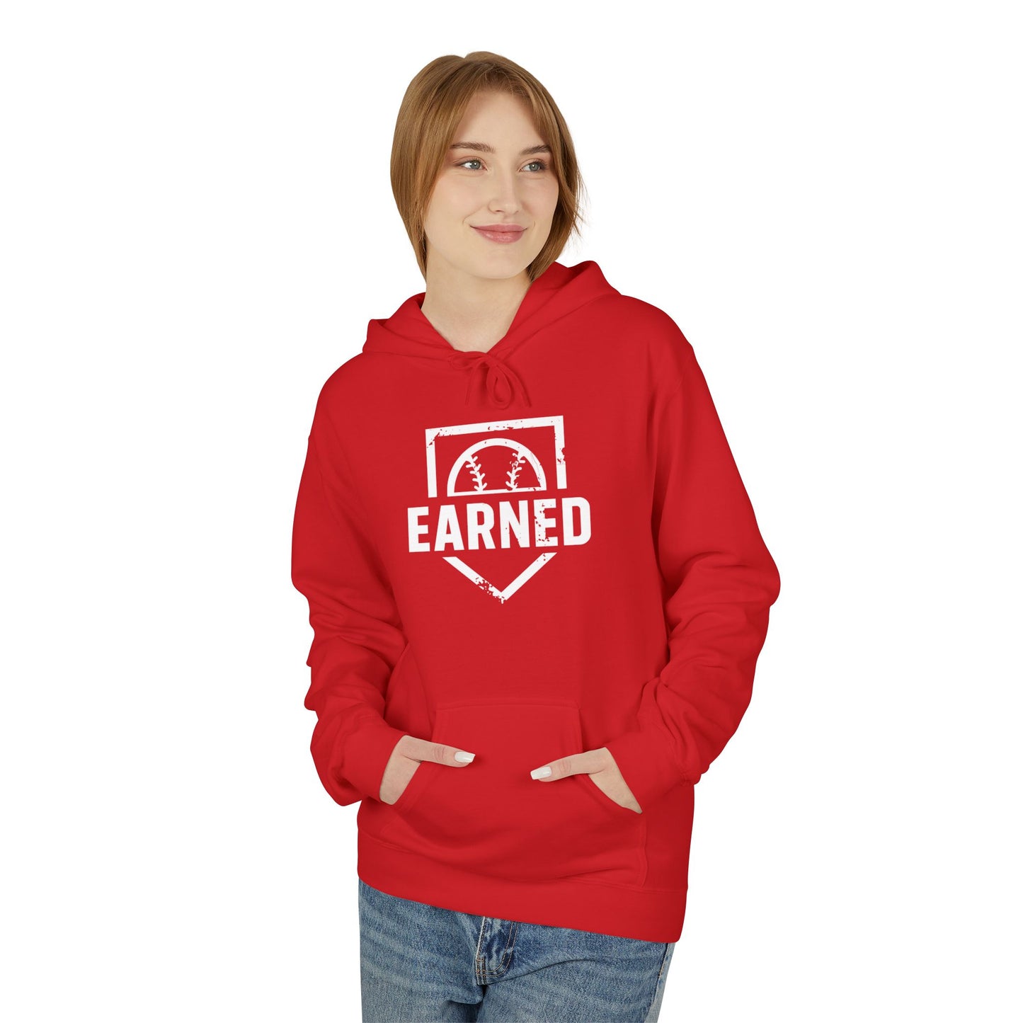 EARNED Logo Hoodie (White Font)