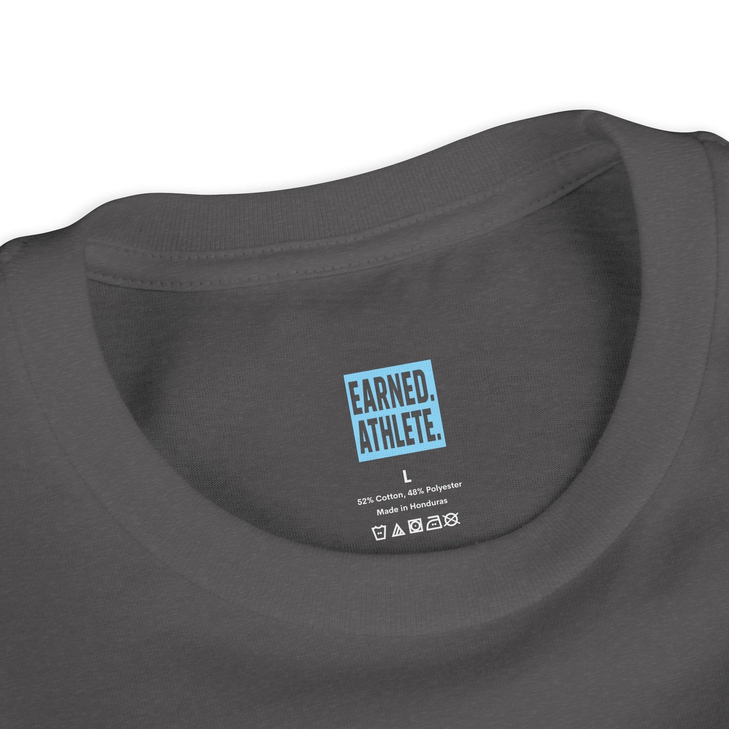 CAGE WORK MAKES GAME WORK Youth Tee (Blue Font)