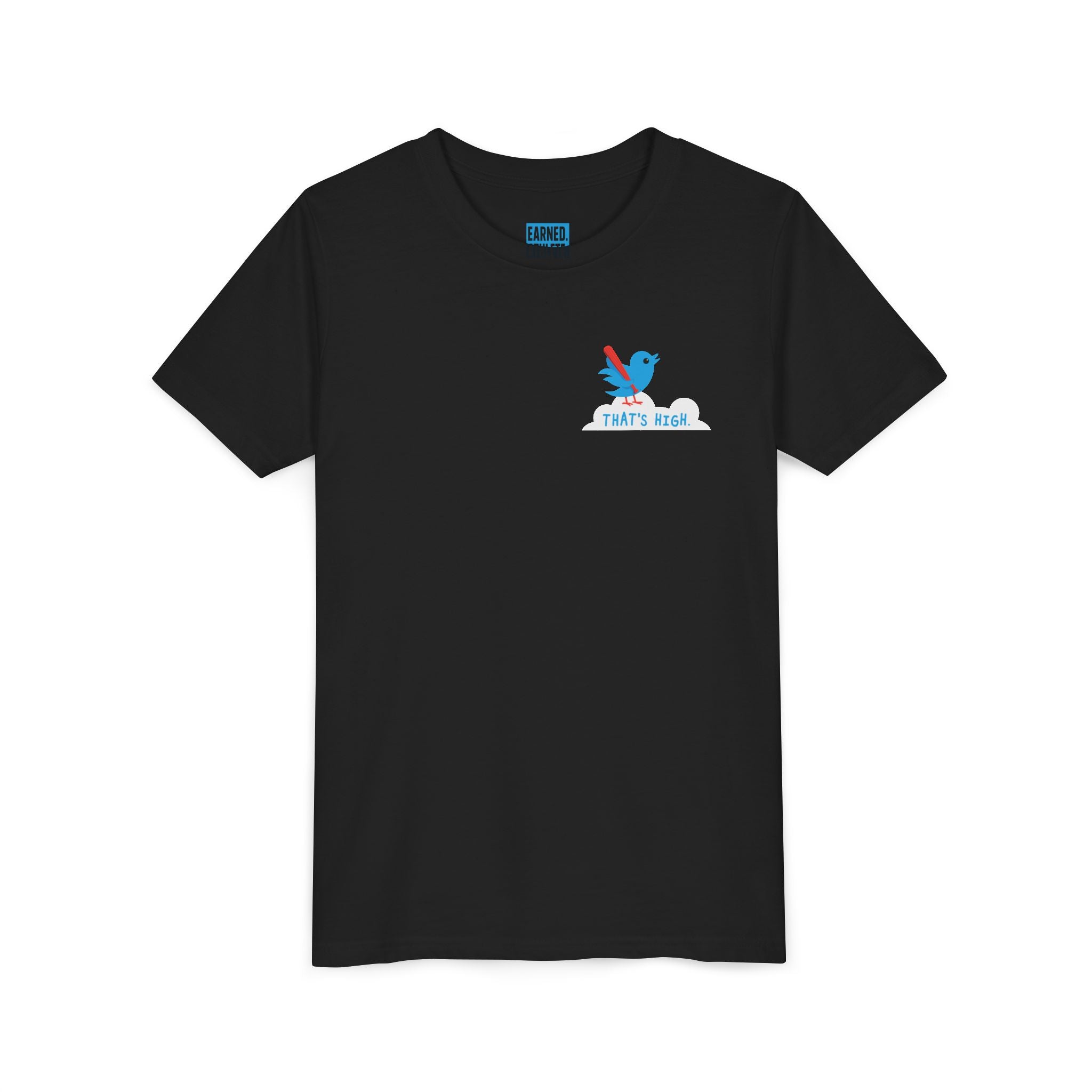 THAT'S HIGH Youth Tee (Blue Bird) - DUGOUT CHANT Collection