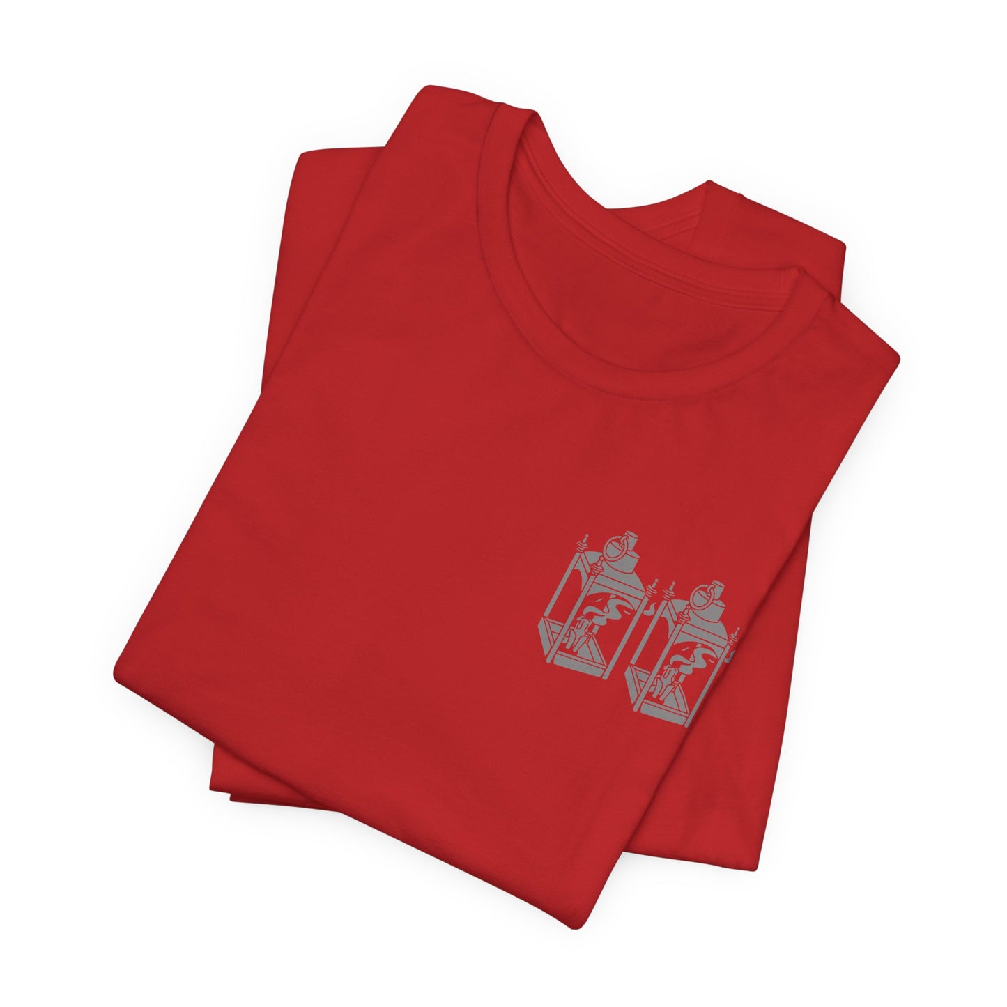 ONE IF BY LAND, TWO IF IT'S A DOUBLE Tee (Gray Font)