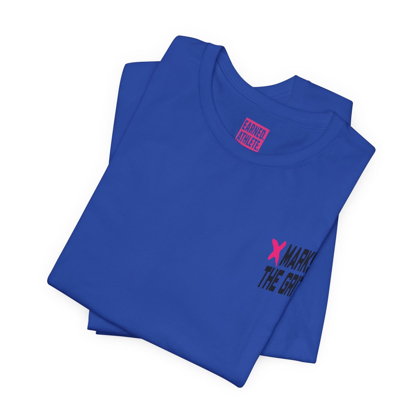 X MARKS THE GRIT Tee (Pink X, Black Font)