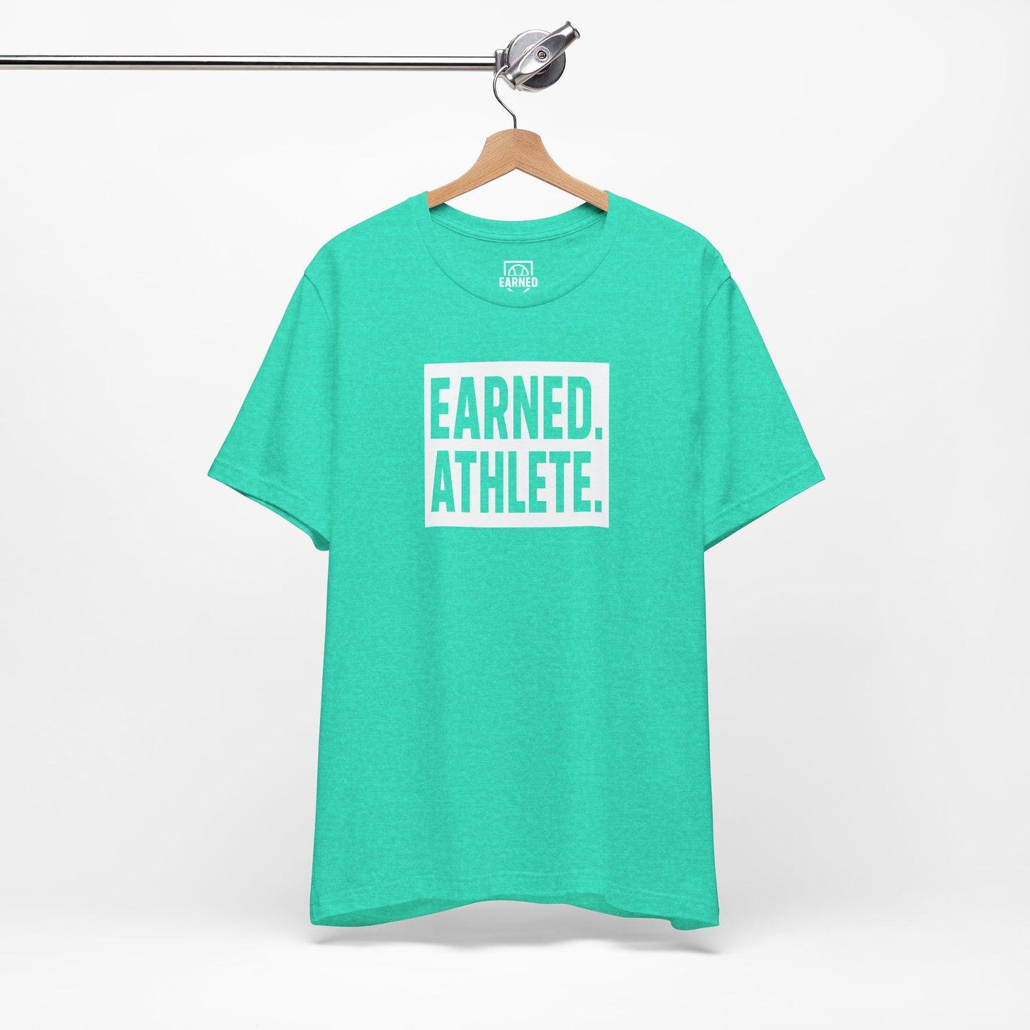 EARNED. ATHLETE. Tee (White Font)