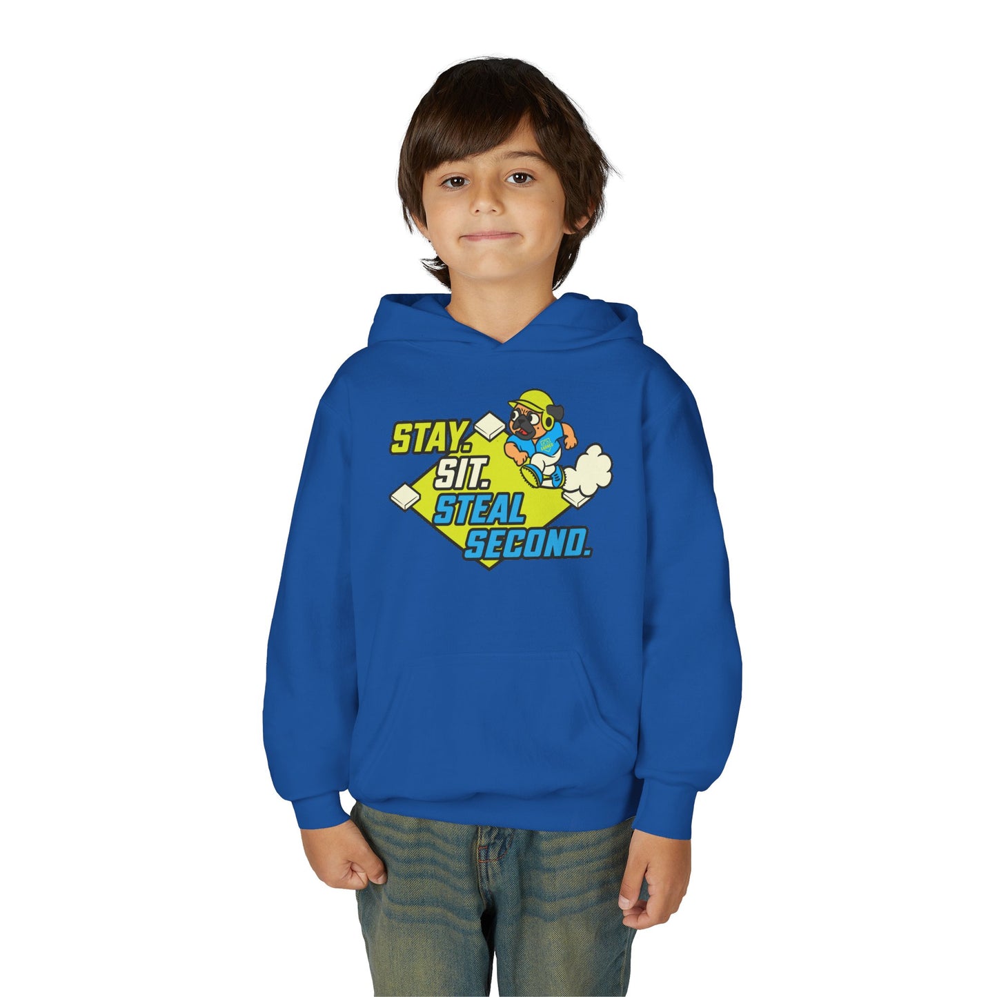 SIT. STAY. STEAL SECOND. Youth Hoodie - BARK PARK Collection