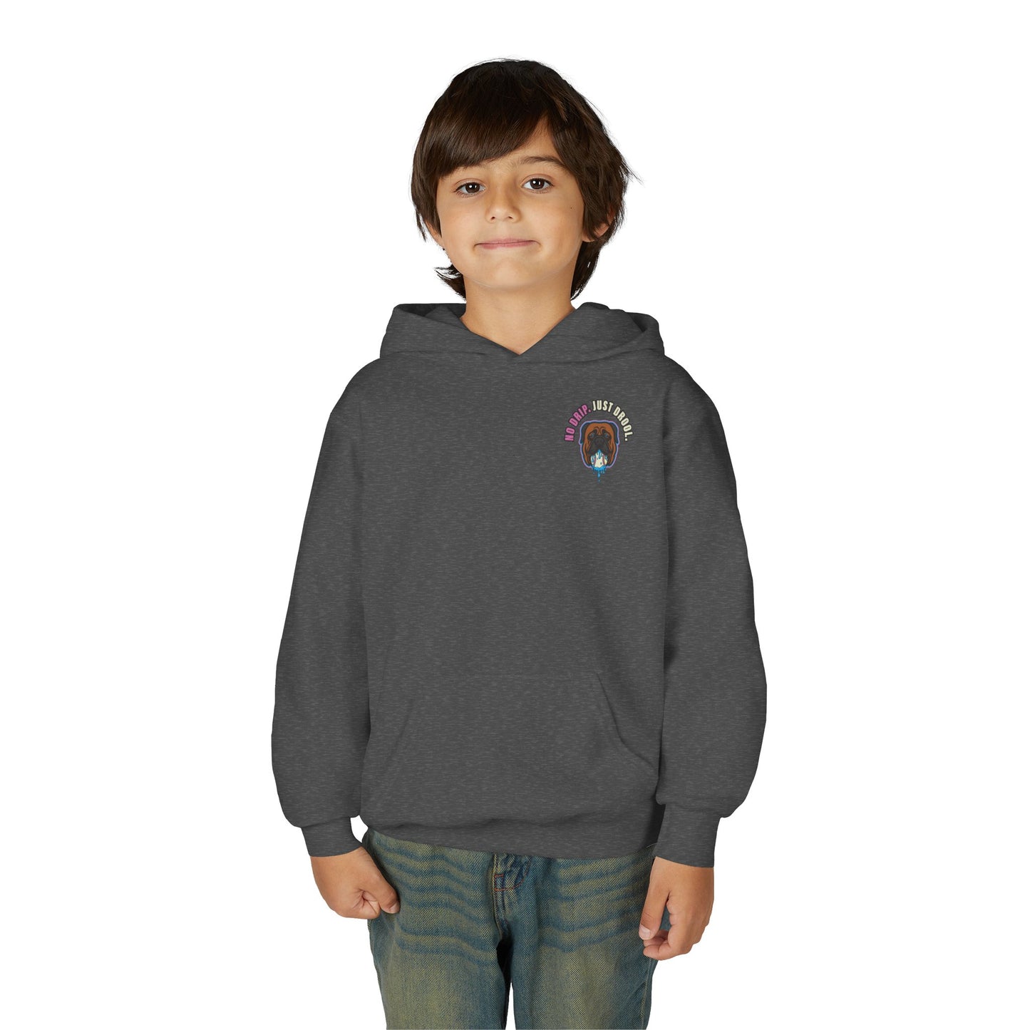 NO DRIP. JUST DROOL. Youth Hoodie - BARK PARK Collection