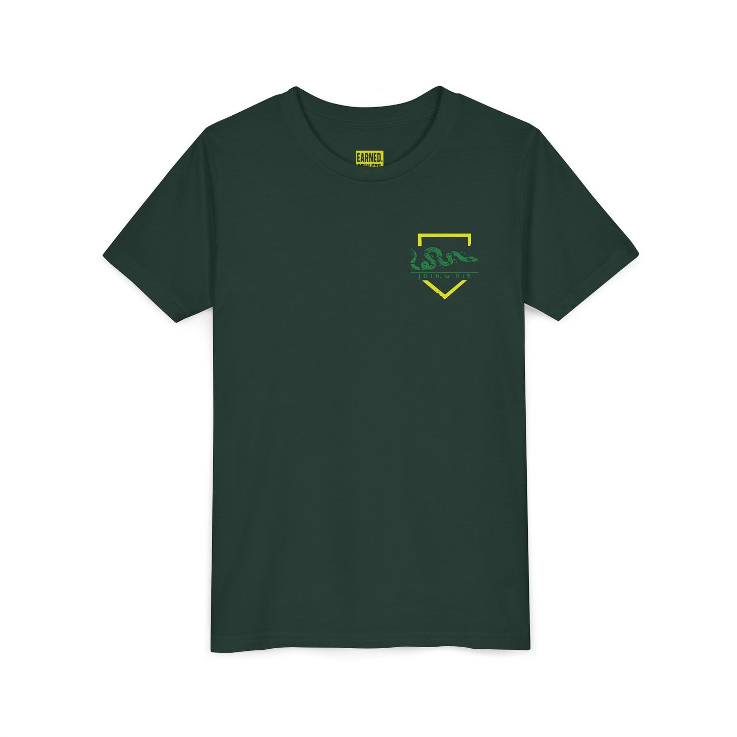 TURN TWO WITH BEN Youth Tee (Yellow Logo)