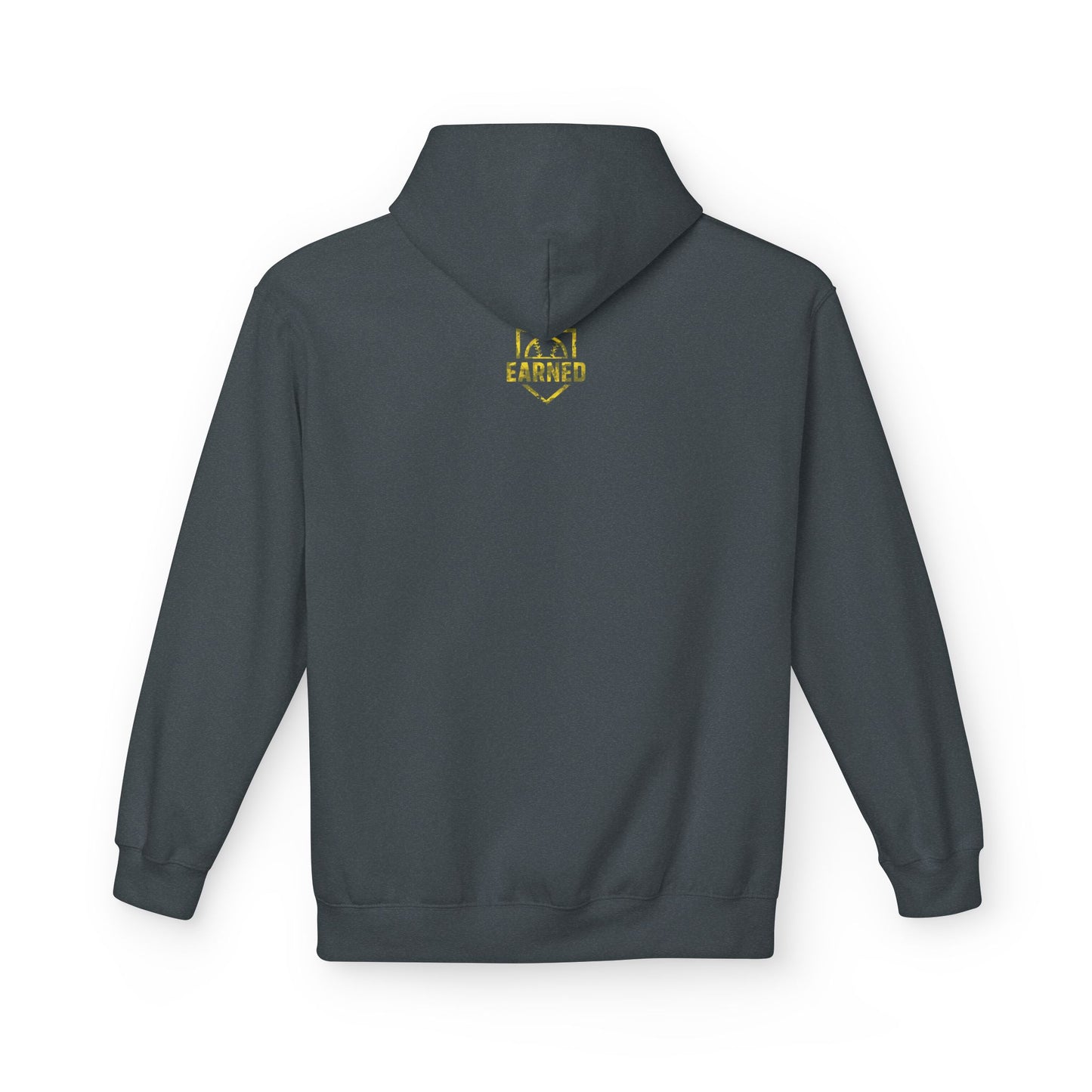 SHOWING UP ADDS UP Adult Hoodie (Yellow Camo Logo)