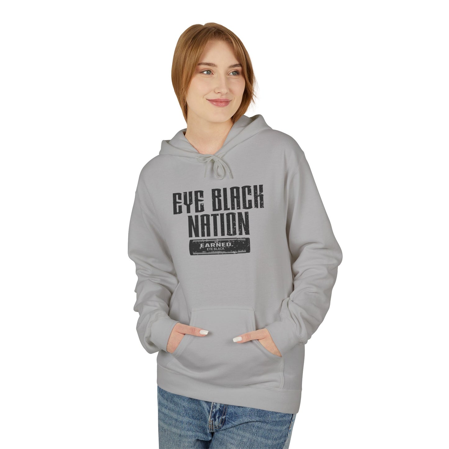 EYE BLACK NATION / WARRIOR Hoodie (Black Font)