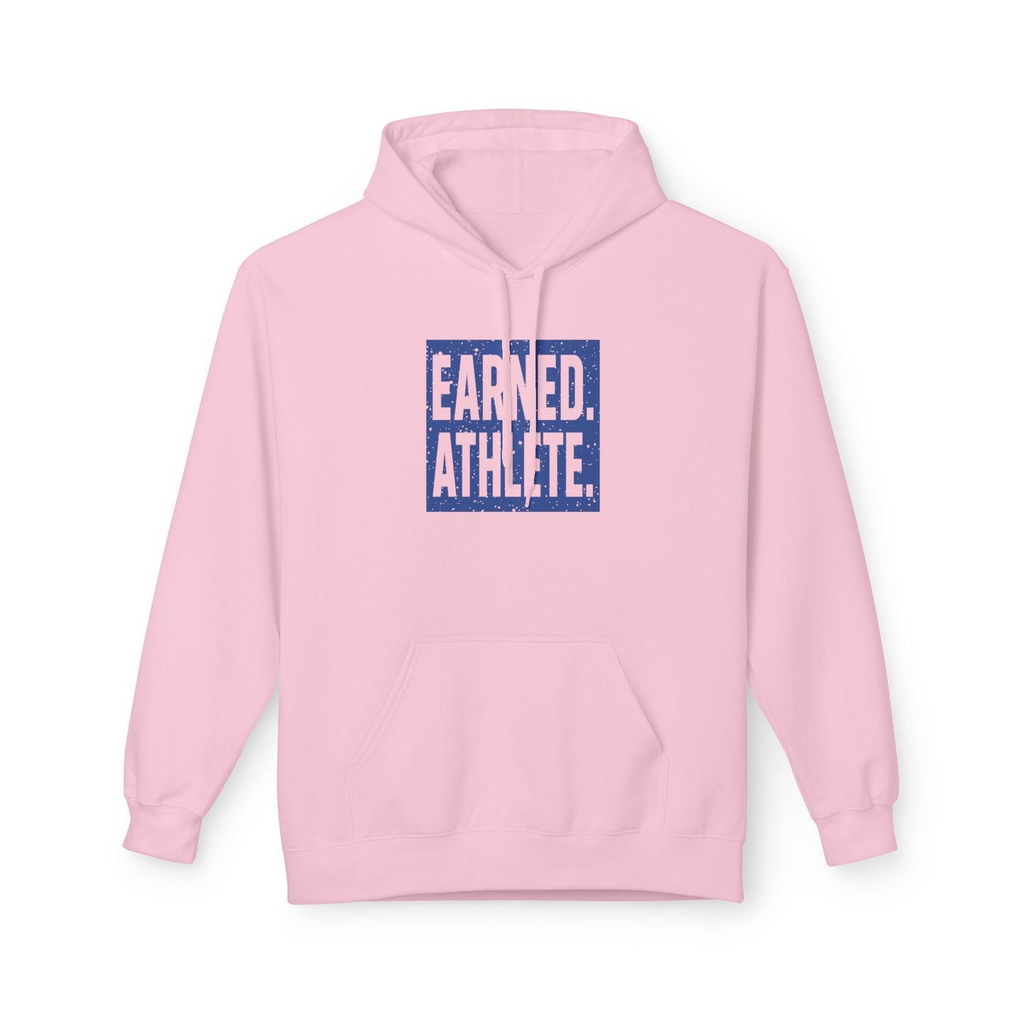 EARNED. ATHLETE. Hoodie (Blue Logo)
