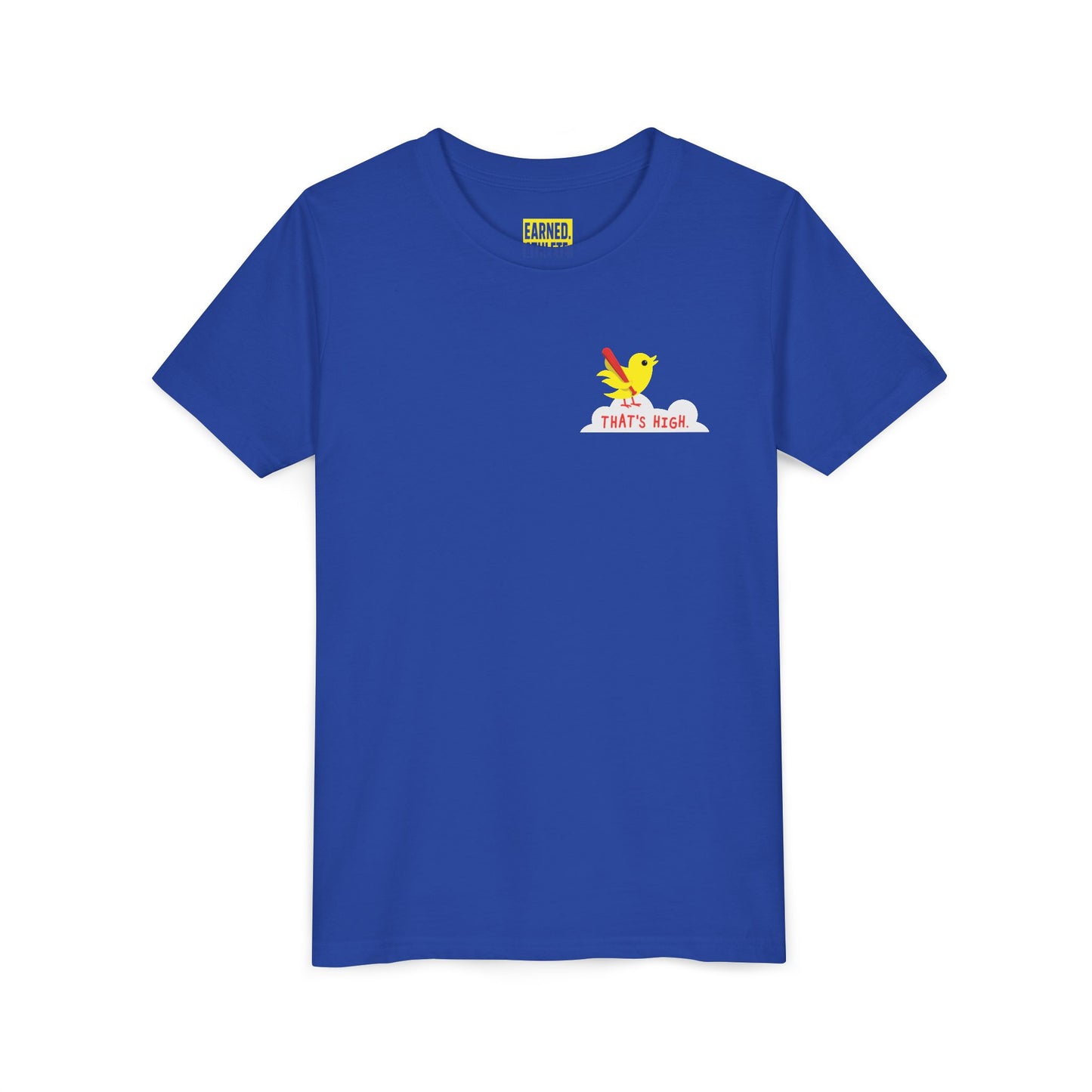 THAT'S HIGH Youth Tee (Yellow Bird) - DUGOUT CHANT Collection