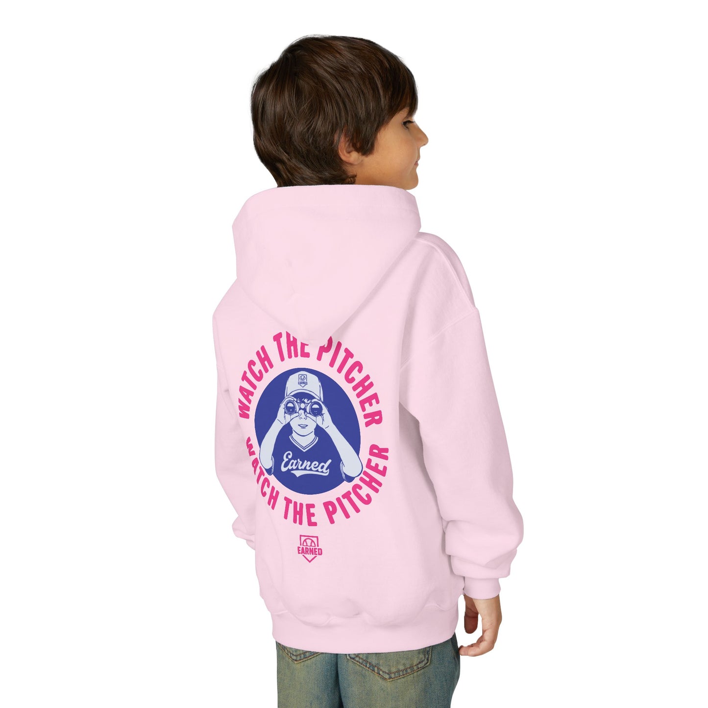 WATCH THE PITCHER Youth Hoodie - DUGOUT CHANT Collection