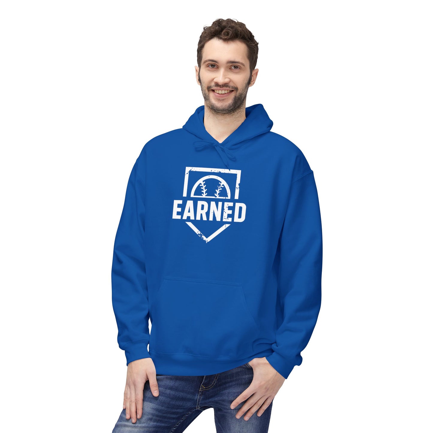 EARNED Logo Hoodie (White Font)